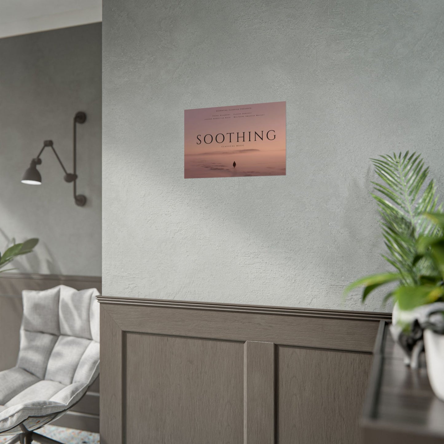 Soothing Classical Music - Classical Music Print, Calmness Poster, Focus Print, Peace and Quiet Poster, Mozart Inspired Print, Bach Inspired Print