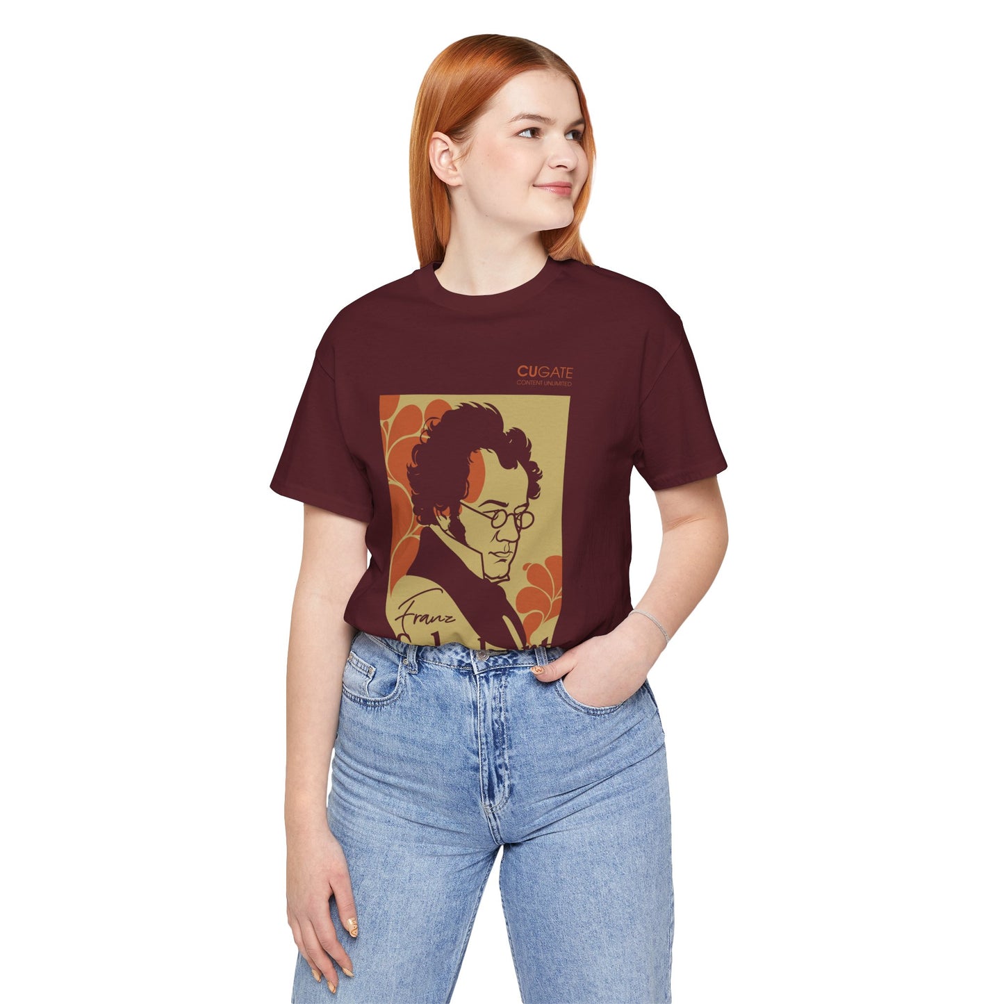 Schubert T-Shirt (Dark): Classical Composer T-Shirt, Classical Music Shirt, Franz Schubert Tribute Tee