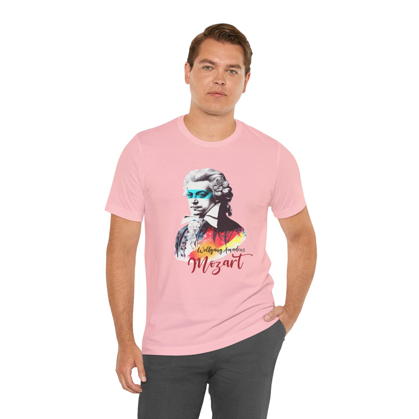 Mozart Mask: Classical Music T-Shirt, Mozart Shirt, Wolfgang Amadeus Mozart Gift, Mozart Tribute Tee