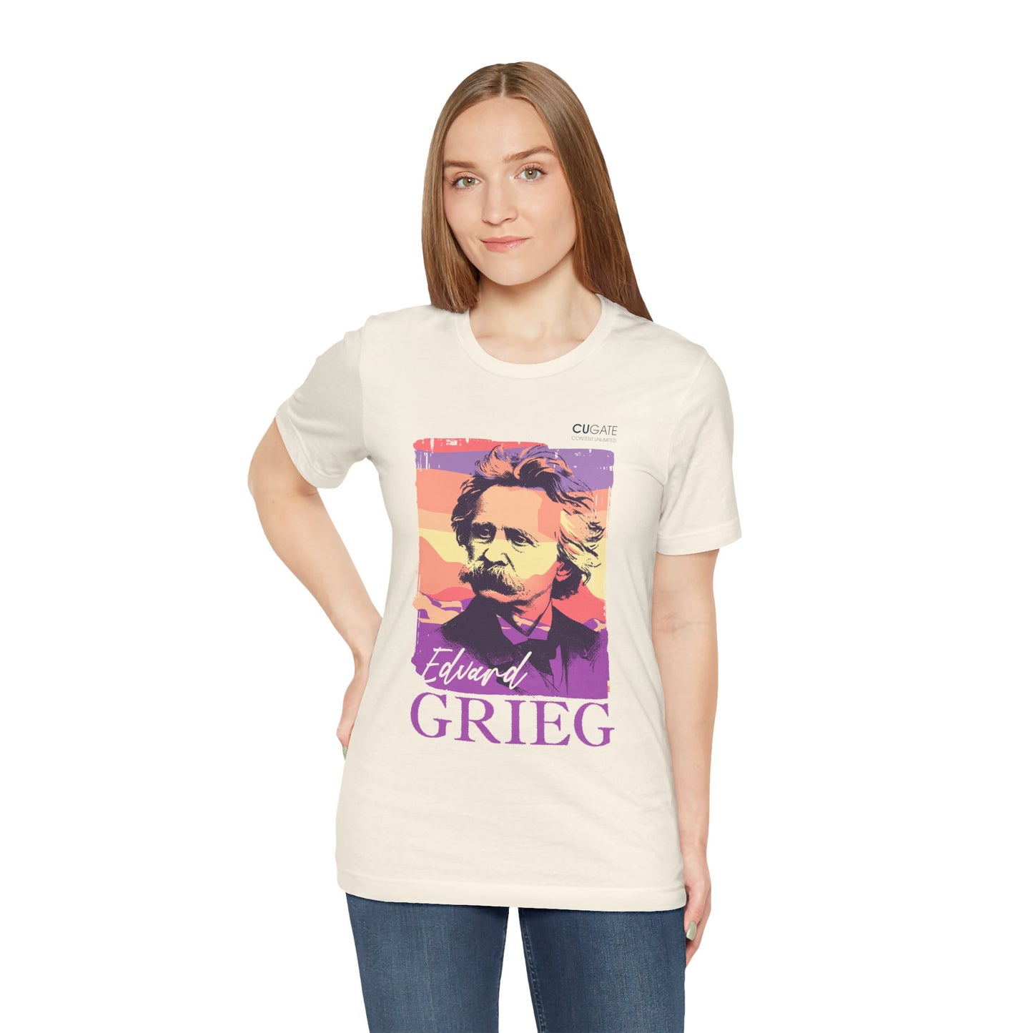 Grieg T-Shirt (Light): Classical Music T-Shirt, Grieg Shirt, Music T-Shirt Gift, Norwegian Folk Music Tee, Scandinavian Classic Music Shirt