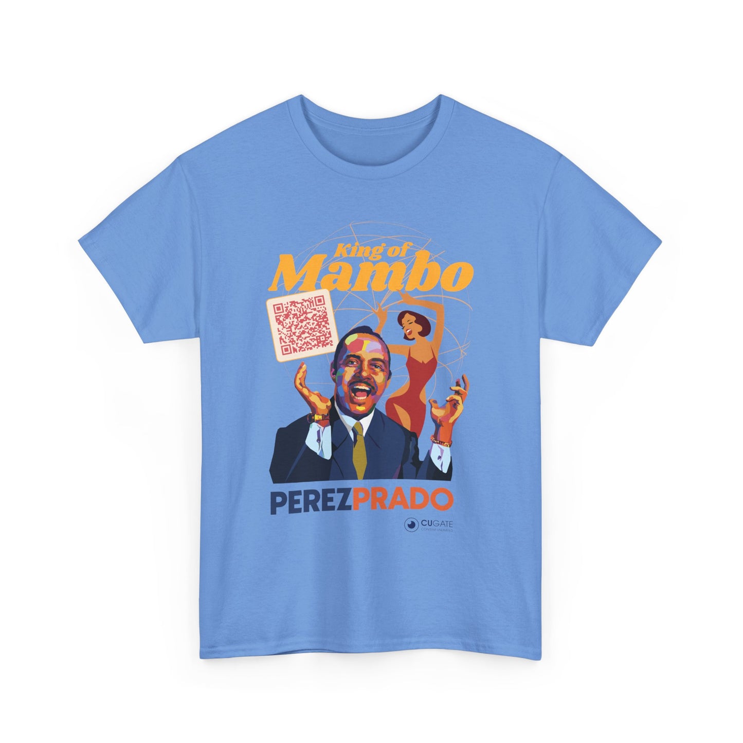 Mambo T-Shirt - Prado Vive T-Shirt, Latin Music T-Shirt (QR-Playlist Included), Latin Music Shirt, Perez Prado Tee