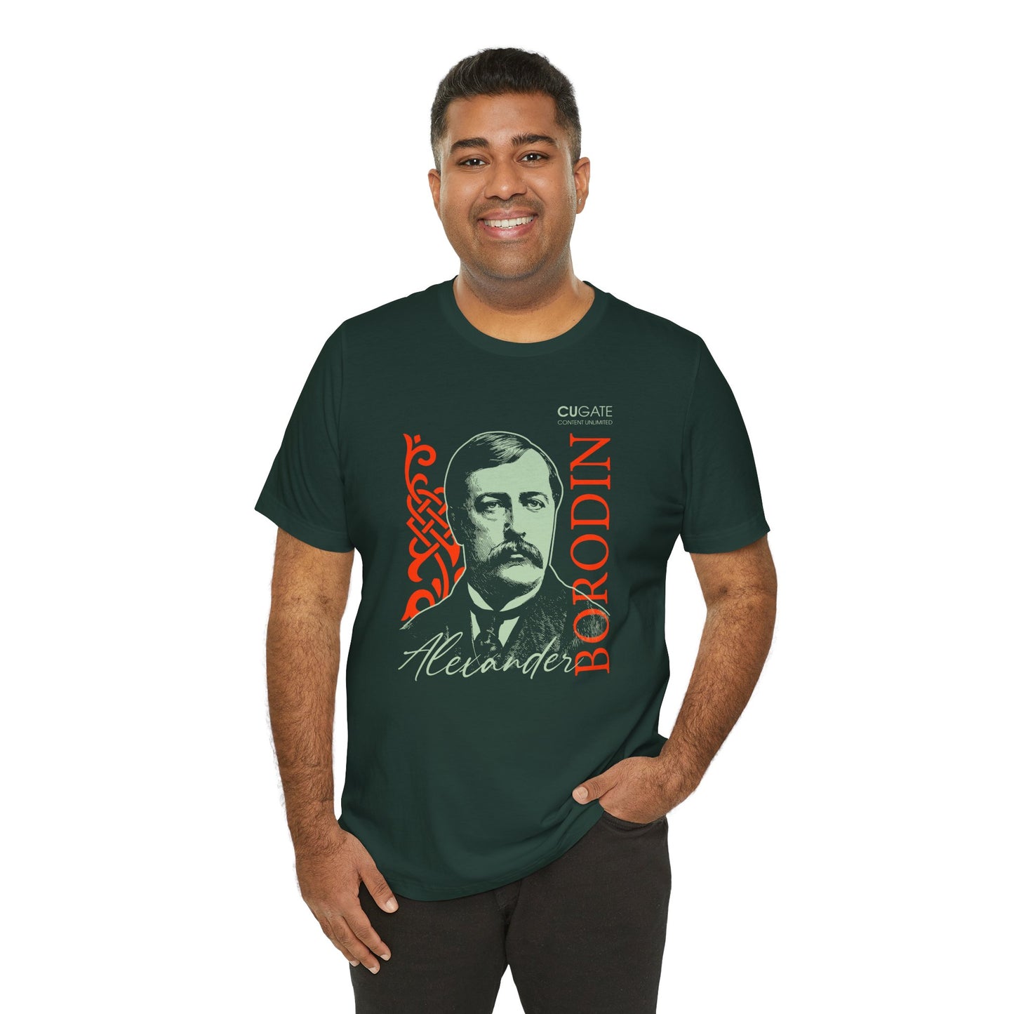 Borodin T-Shirt (Dark): Classical Music T-Shirt, Borodin Shirt, Alexander Borodin Gift