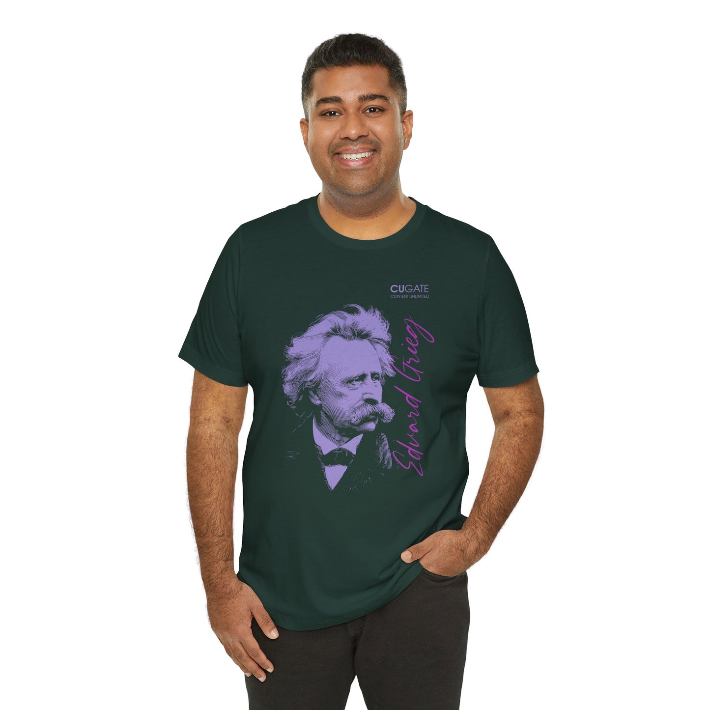 Grieg T-Shirt (Dark): Classical Music T-Shirt, Grieg Shirt, Music T-Shirt Gift, Norwegian Folk Music Tee, Scandinavian Classic Music Shirt