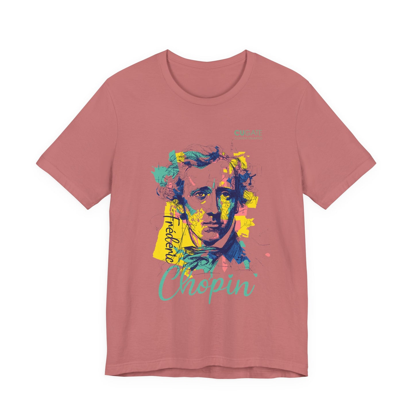 Chopin T-Shirt (Light): Classical Music T-Shirt, Chopin Shirt, Frédéric Chopin Gift