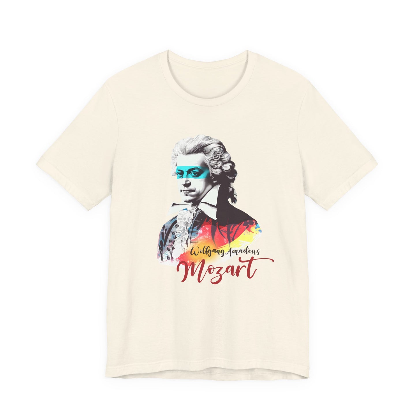 Mozart Mask: Classical Music T-Shirt, Mozart Shirt, Wolfgang Amadeus Mozart Gift, Mozart Tribute Tee