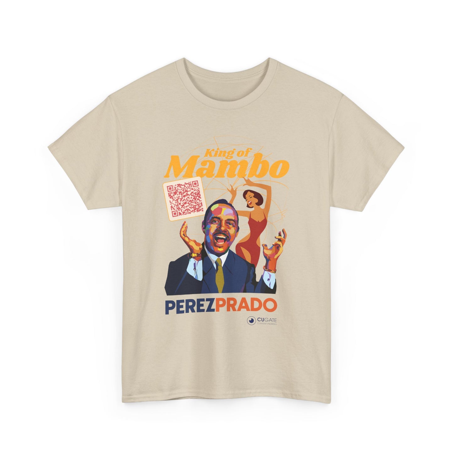 Mambo T-Shirt - Prado Vive T-Shirt, Latin Music T-Shirt (QR-Playlist Included), Latin Music Shirt, Perez Prado Tee