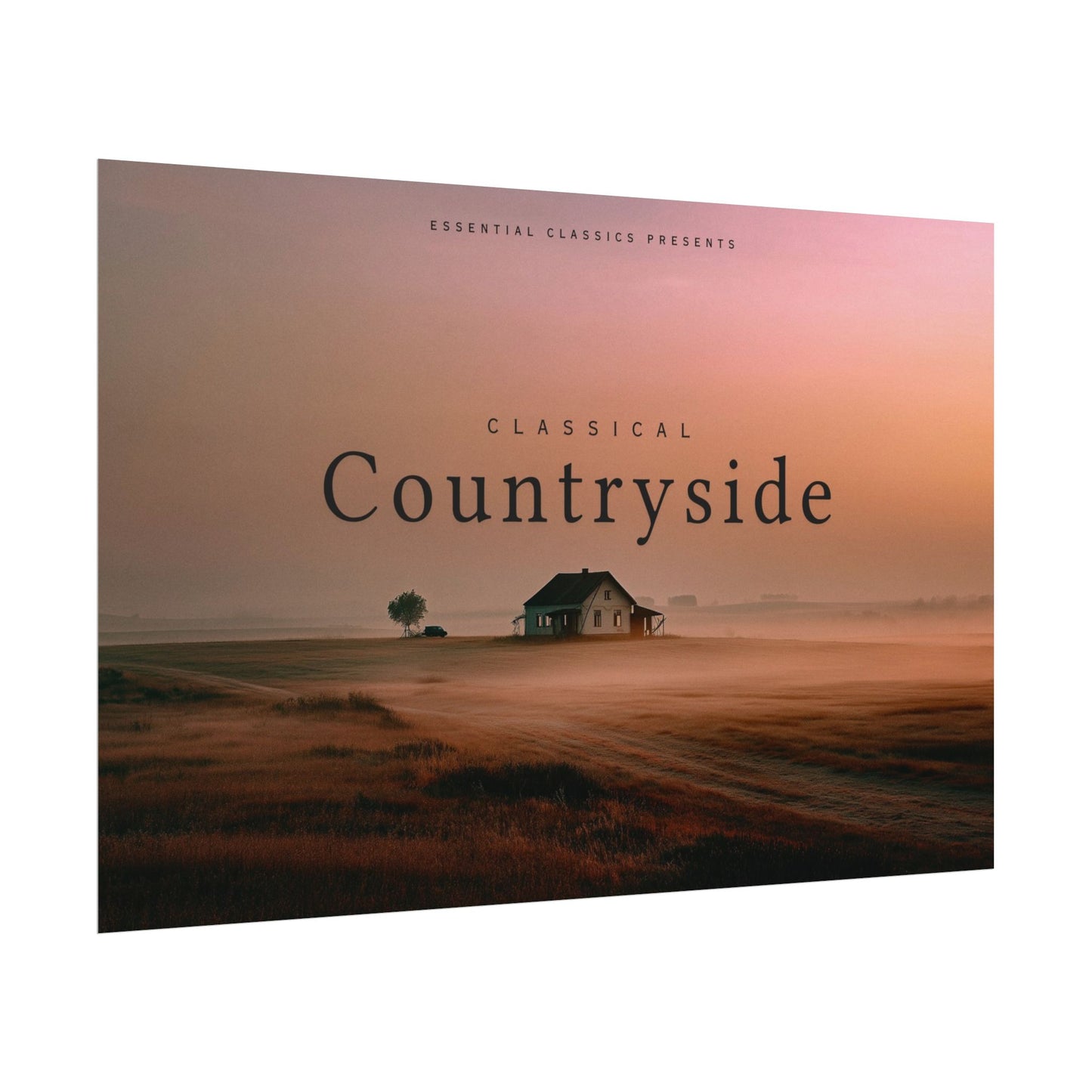 Countryside Serenity Poster Inspired by Mozart, Bach and Beethoven - Nature Poster