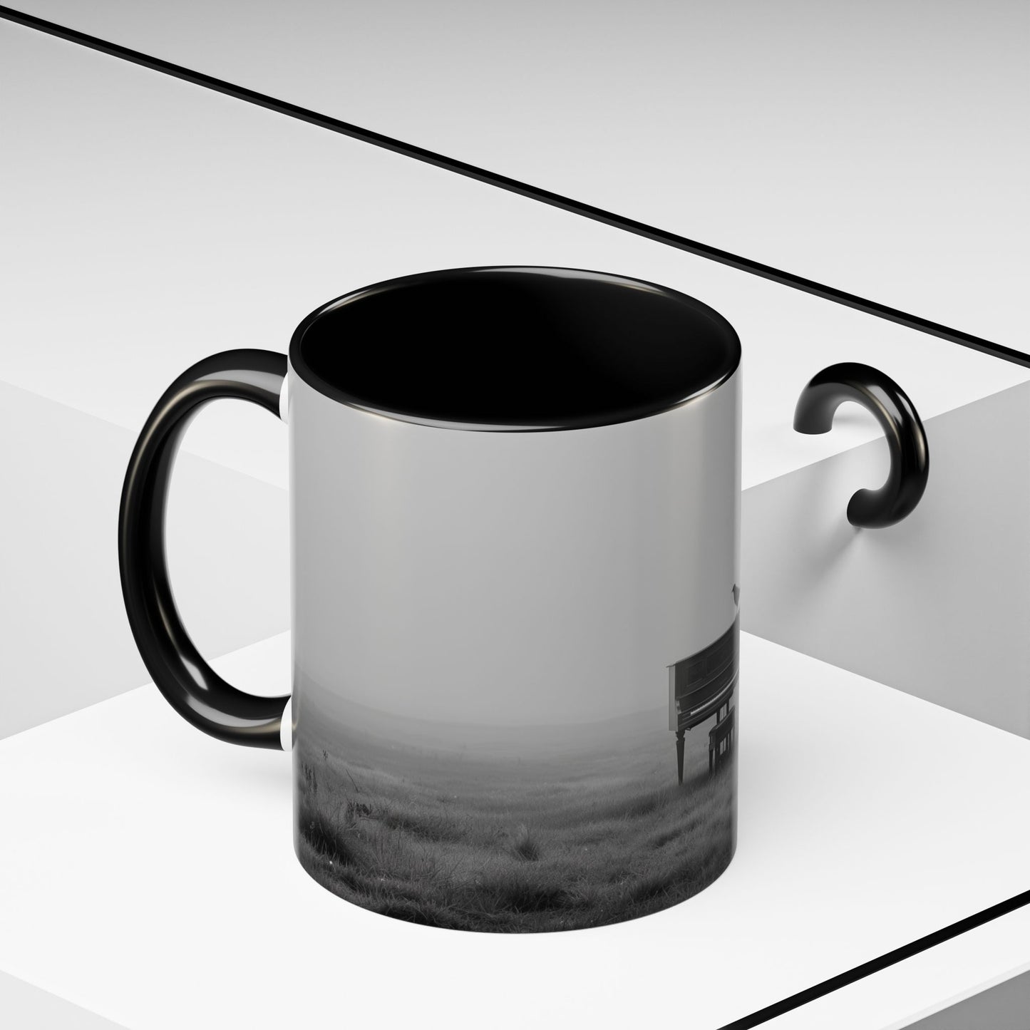 Mozart Piano Mug (EU) - Piano Mug, Piano Music Mug, Mozart Inspired Mug, Upright Piano Mug