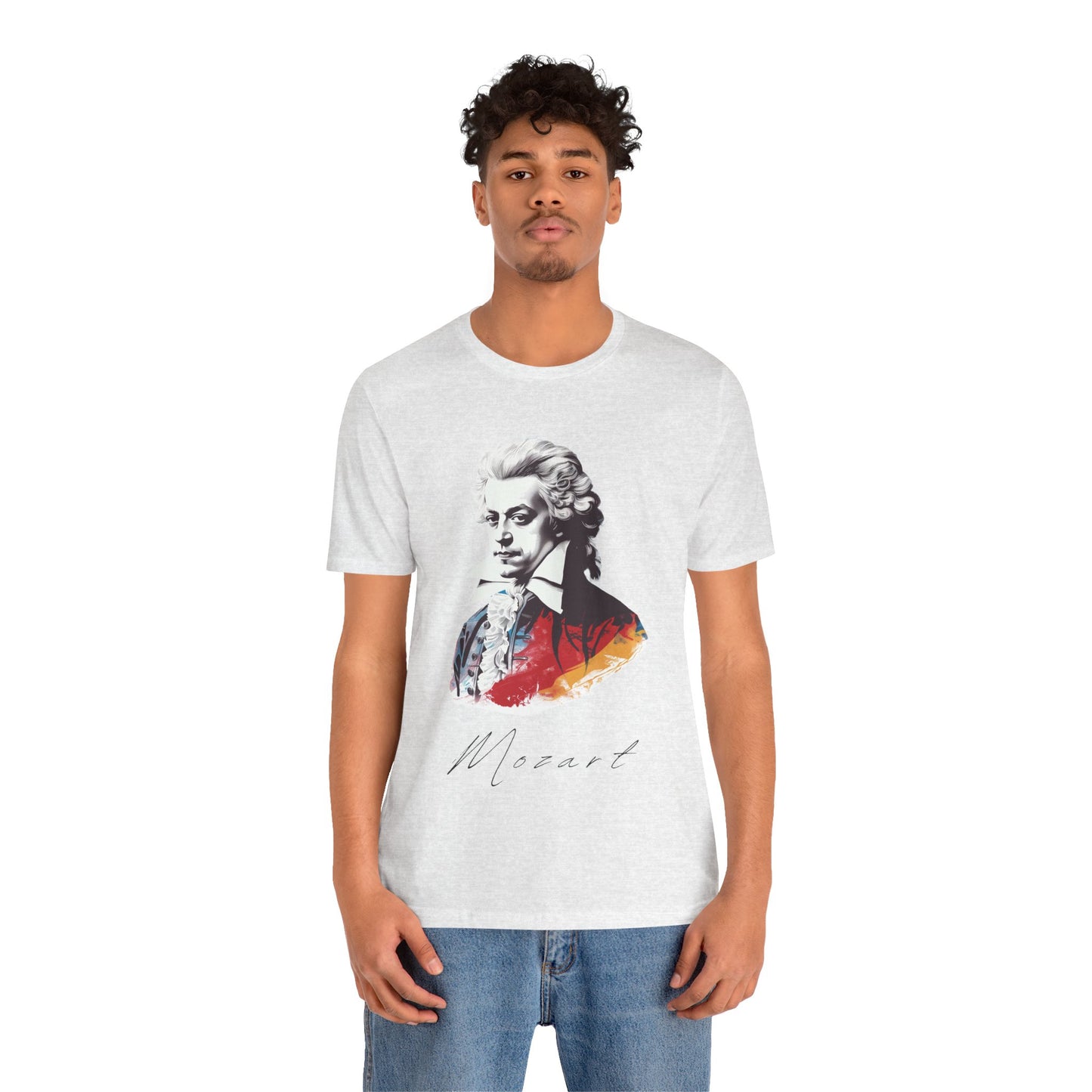 Mozart White T-Shirt - Comfy and Classy Wolfgang Amadeus Mozart T-Shirt