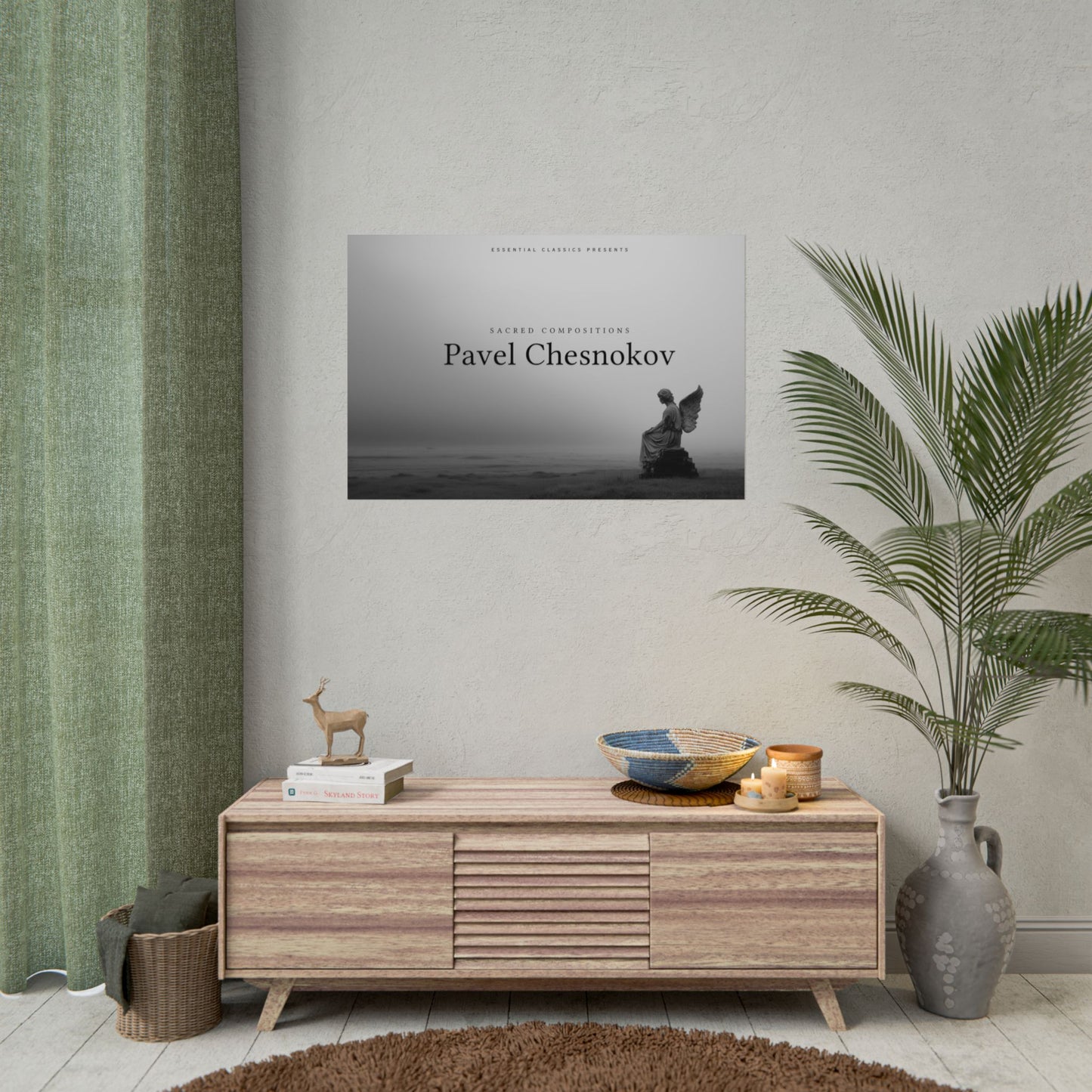 Pavel Chesnokov - Sacred Compositions Print, Angel Poster, Spiritual Print, Religious Poster, Choral Music Print