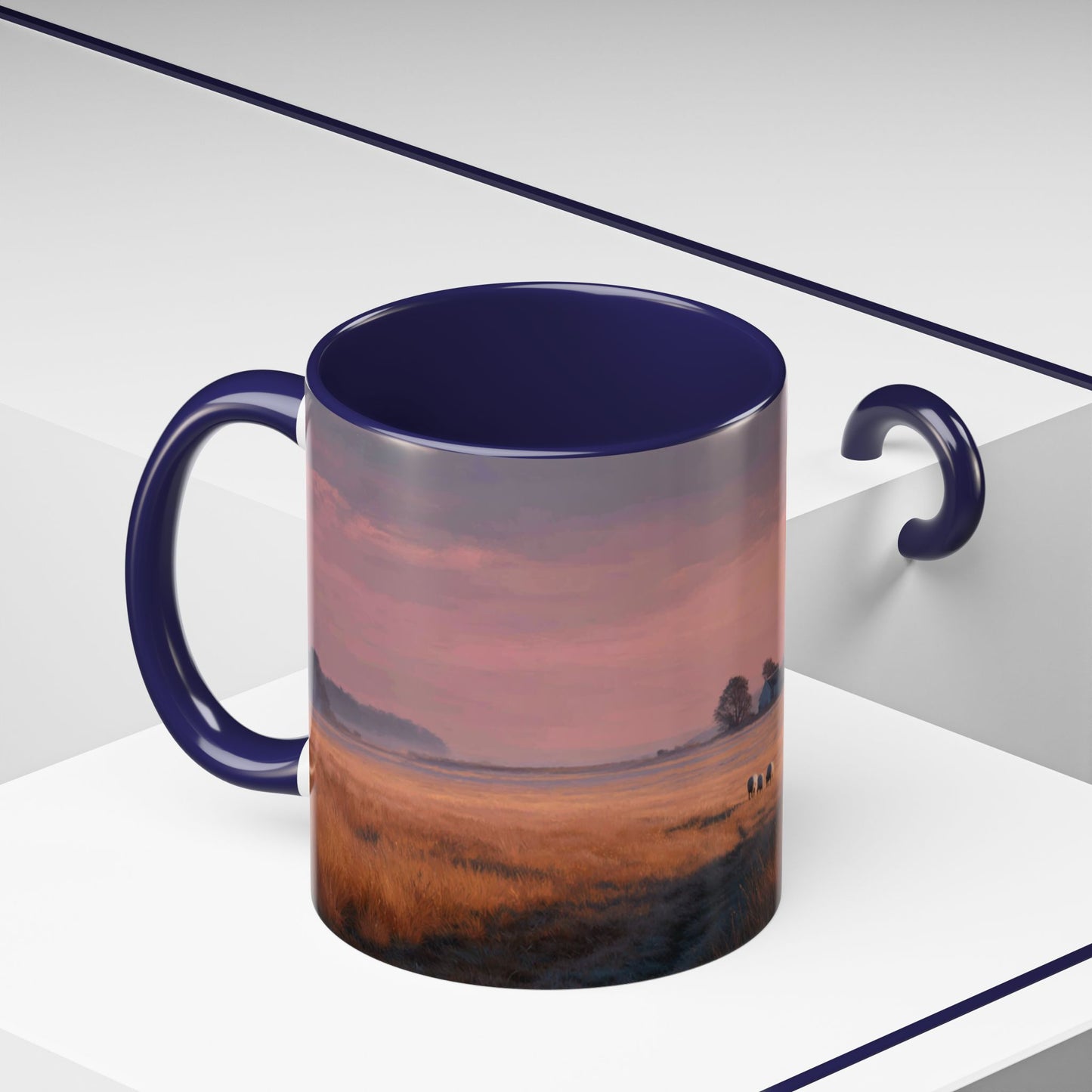 Slow Living Mug (EU) - Relaxation and Meditation Mug, Peaceful Countryside Mug, Farm and Country Mug
