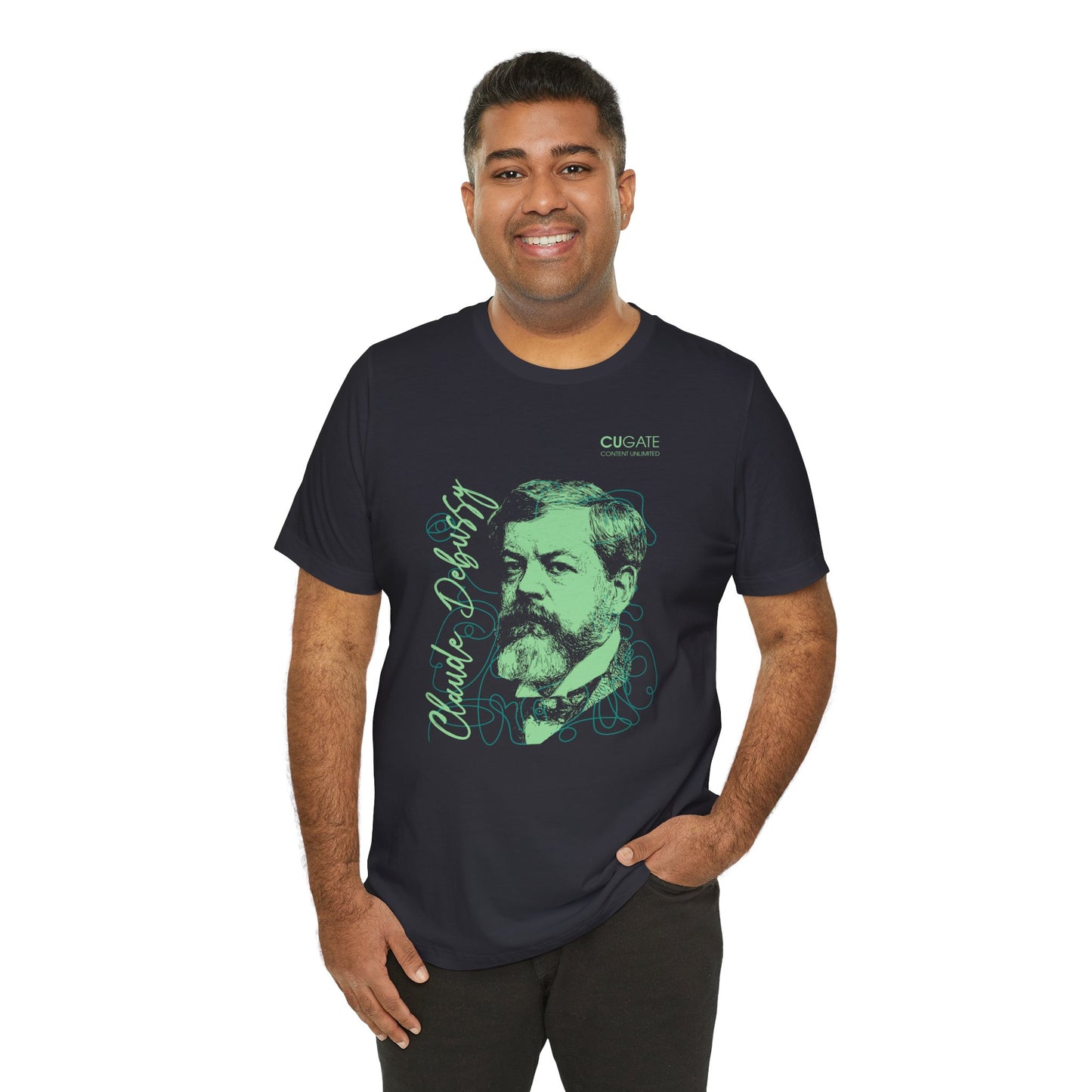 Debussy T-Shirt (Dark): Classical Music T-Shirt, Debussy Shirt, Claude Debussy Gift, Debussy Tribute Tee