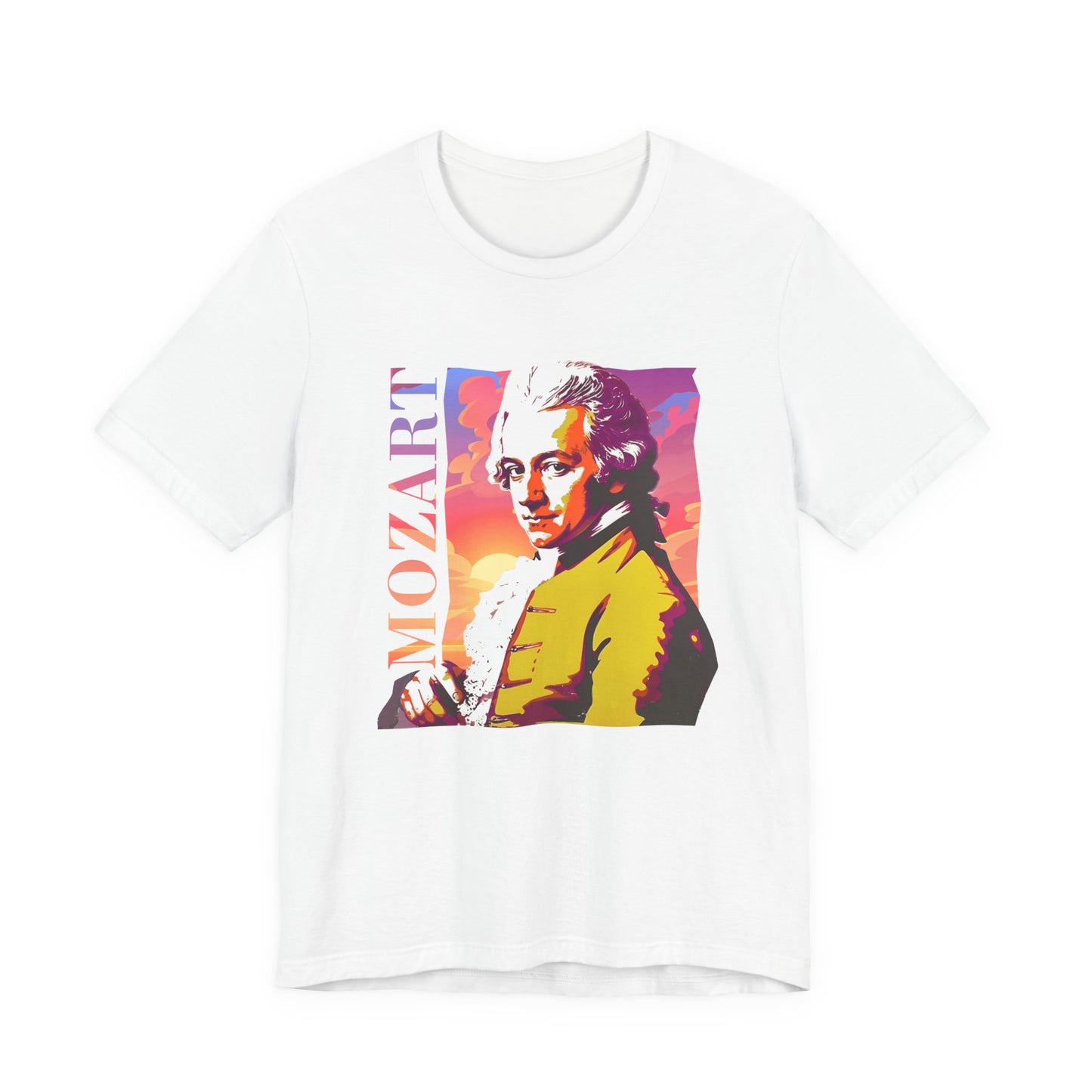 Mozart Sunset T-Shirt: Classical Music T-Shirt, Mozart Shirt, Wolfgang Amadeus Mozart Gift, Mozart Tribute Tee