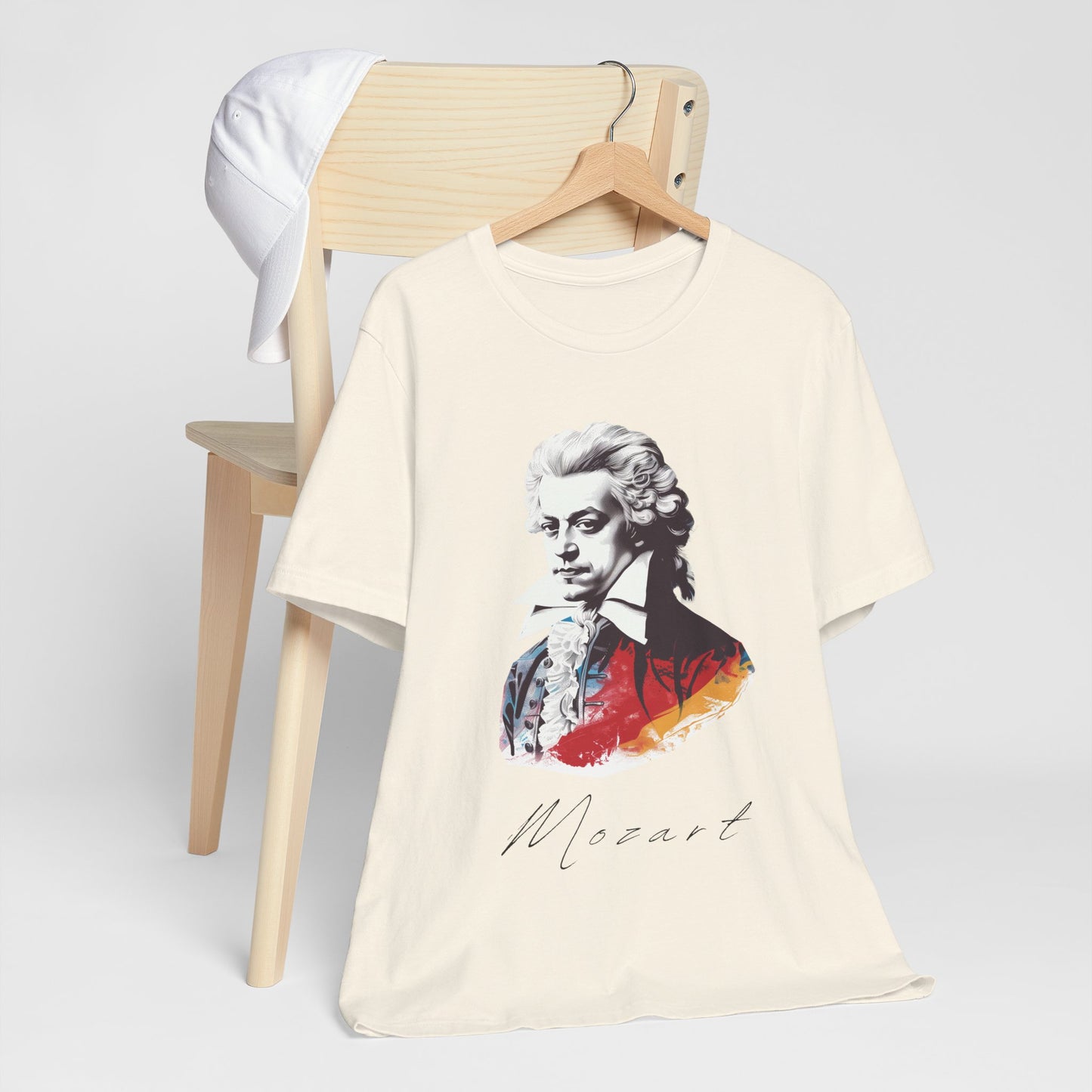 Mozart White T-Shirt - Comfy and Classy Wolfgang Amadeus Mozart T-Shirt