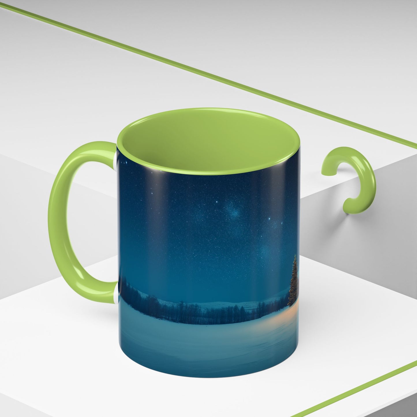 Classical Christmas Mug (EU)- Winter Hut Mug, Christmas Mug, North Pole Mug, Classical Music Mug, Christmas Decor Mug