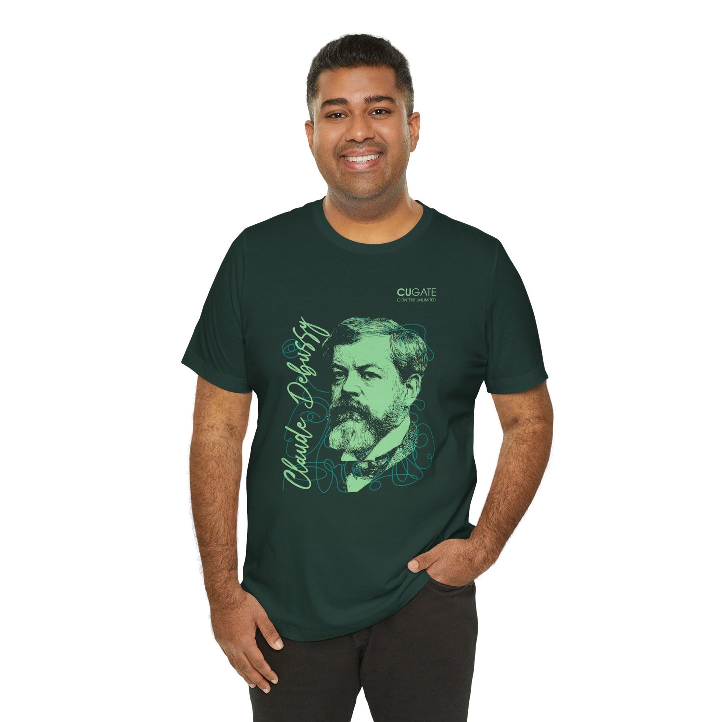 Debussy T-Shirt (Dark): Classical Music T-Shirt, Debussy Shirt, Claude Debussy Gift, Debussy Tribute Tee