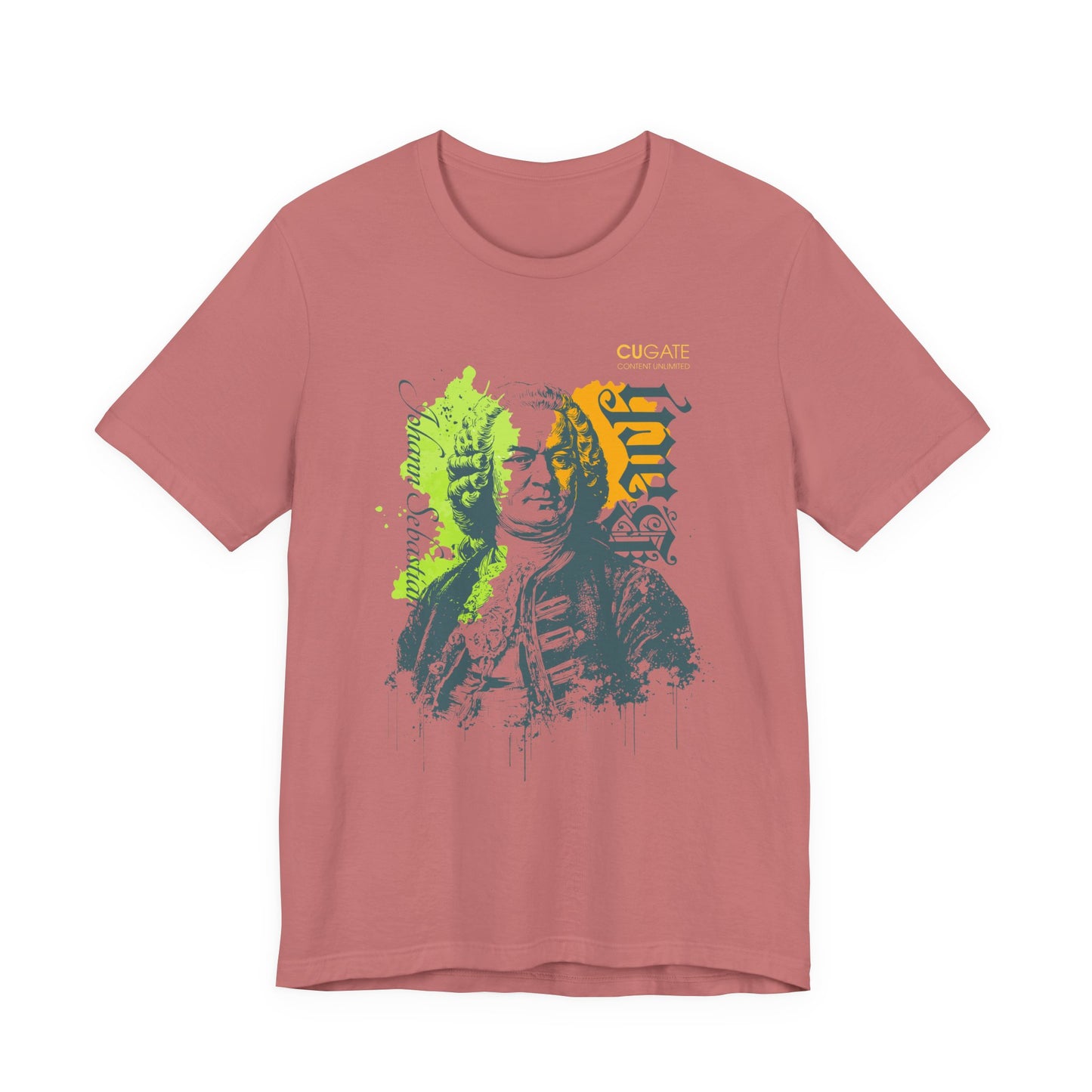 Bach T-Shirt (Light): Classical Music T-Shirt, Bach Shirt, Johann Sebastian Bach Gift
