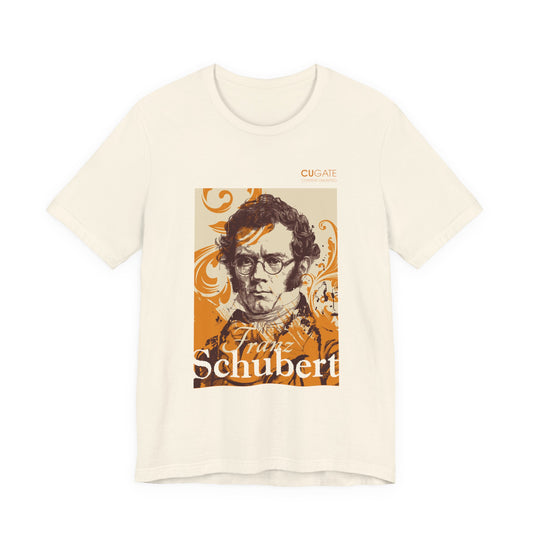 Schubert T-Shirt (Light): Classical Composer T-Shirt, Classical Music Shirt, Franz Schubert Tribute Tee