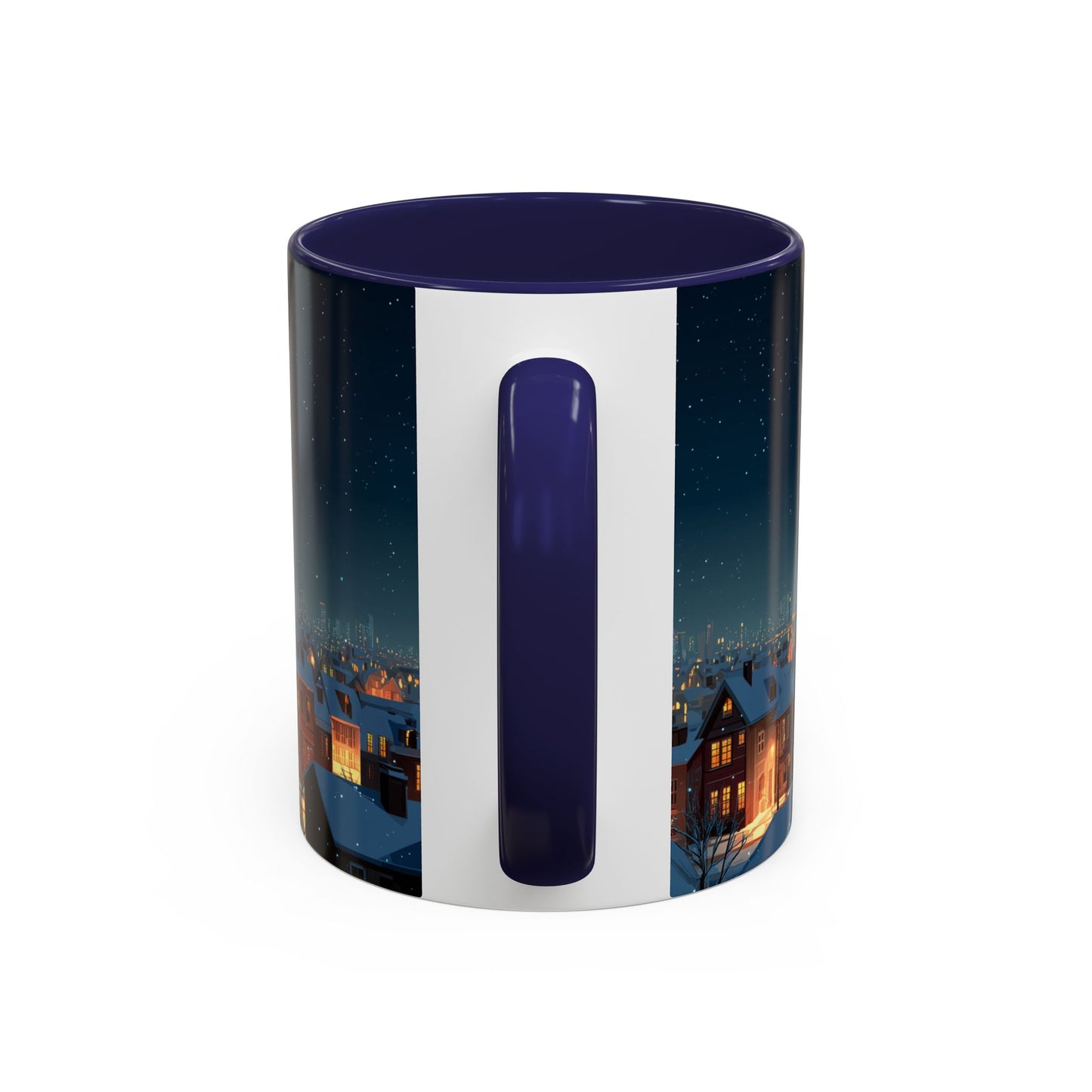 Happy New Year Mug (USA) - Classical Music Celebration Mug, Night Sky Mug, Starry Night Mug, New Year's Resolution Mug