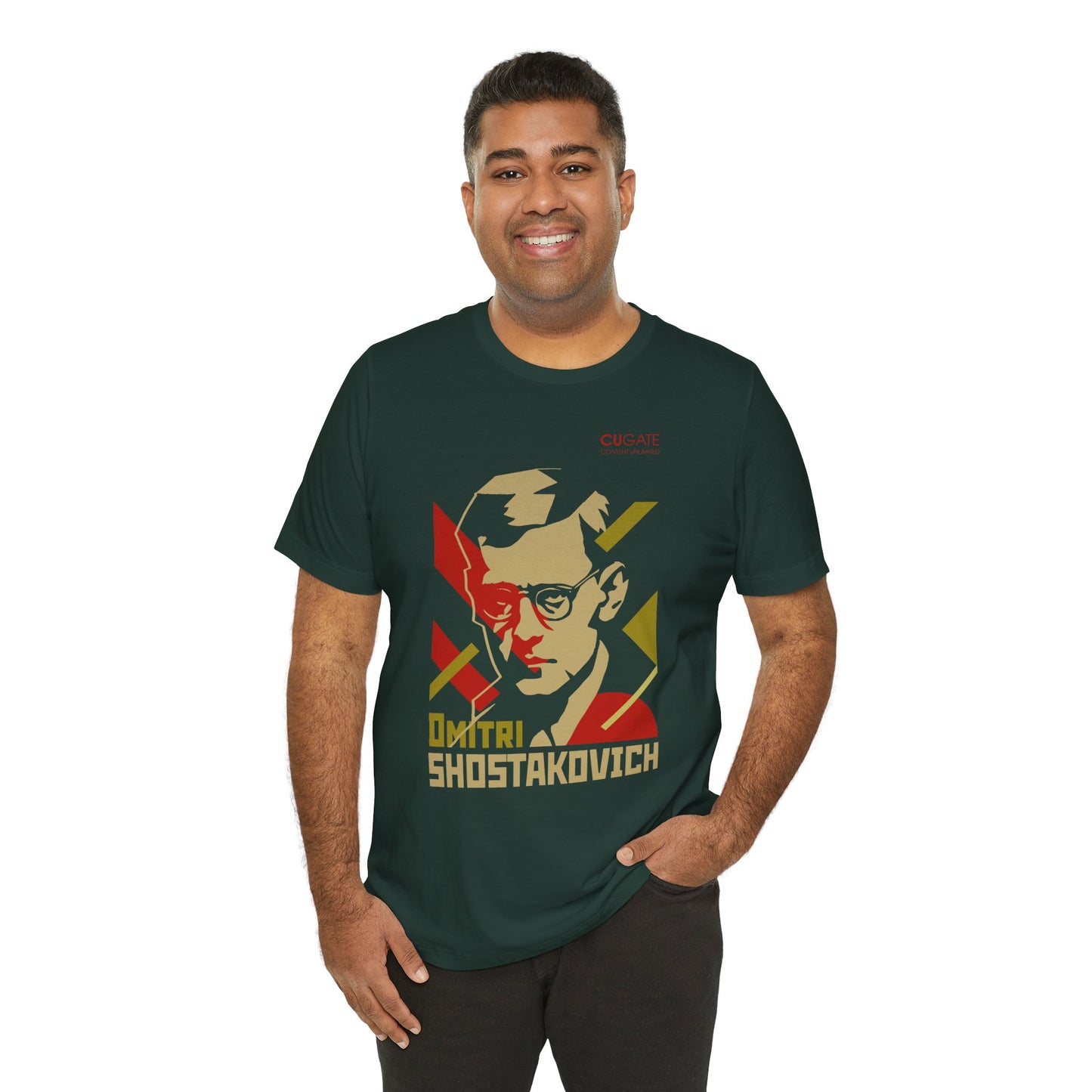 Shostakovich T-Shirt (Dark): Classical Composer T-Shirt, Classical Music Shirt, Dmitri Shostakovich Tribute Tee