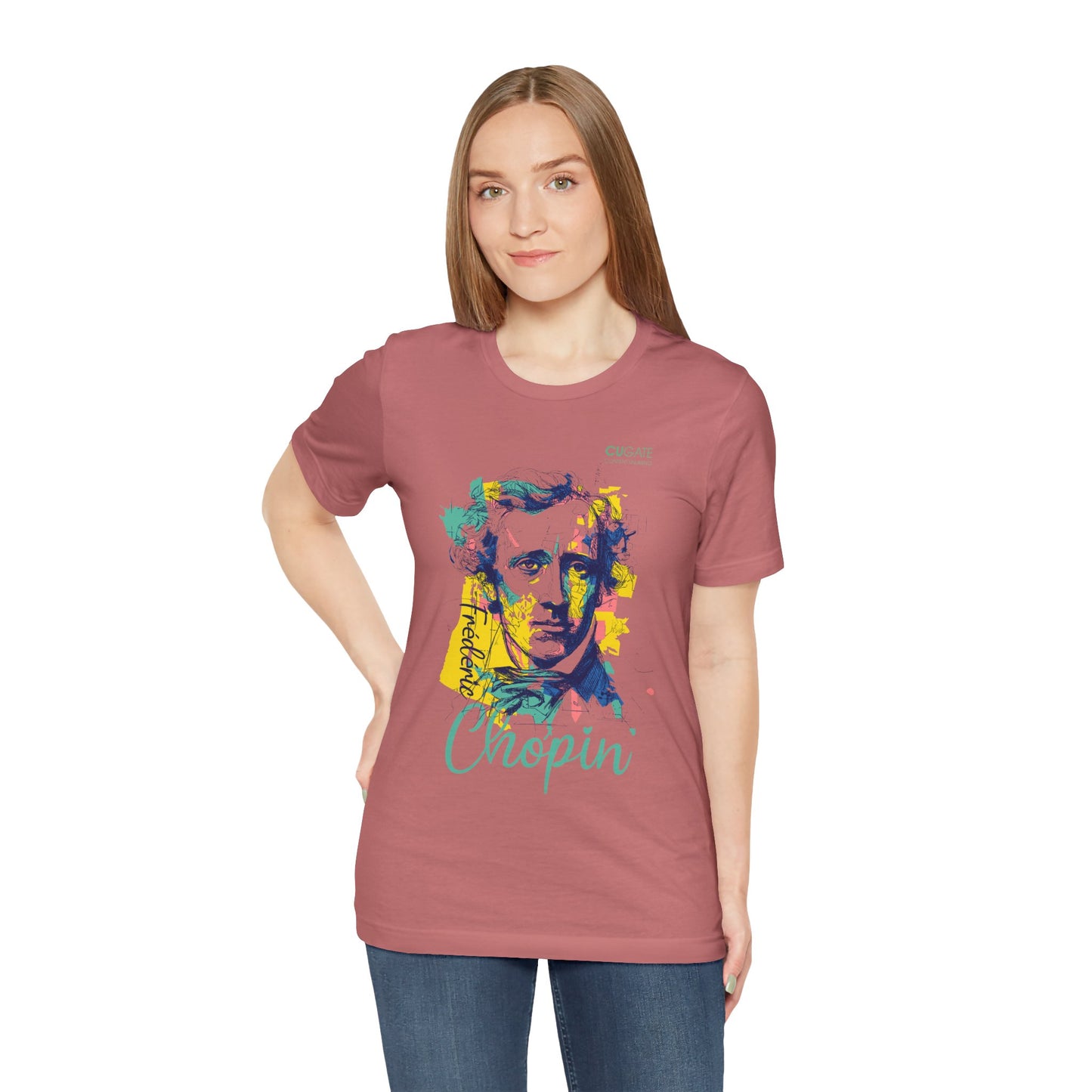 Chopin T-Shirt (Light): Classical Music T-Shirt, Chopin Shirt, Frédéric Chopin Gift