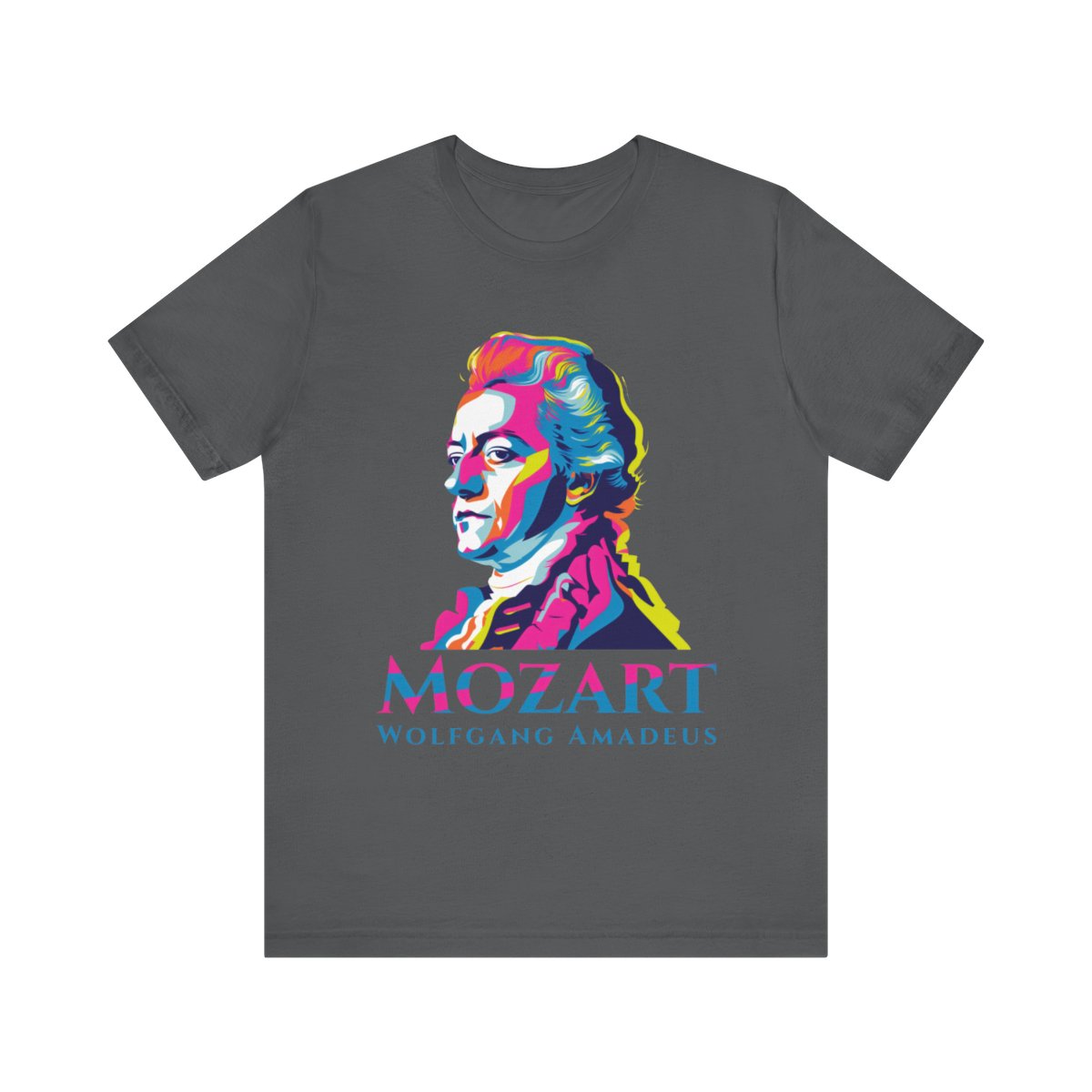 Wolfgang Amadeus Mozart T-Shirt Latin Music T-Shirt Gift for Mozart Lovers, Gift for Classical Music Lovers Mozart Printed T-Shirt