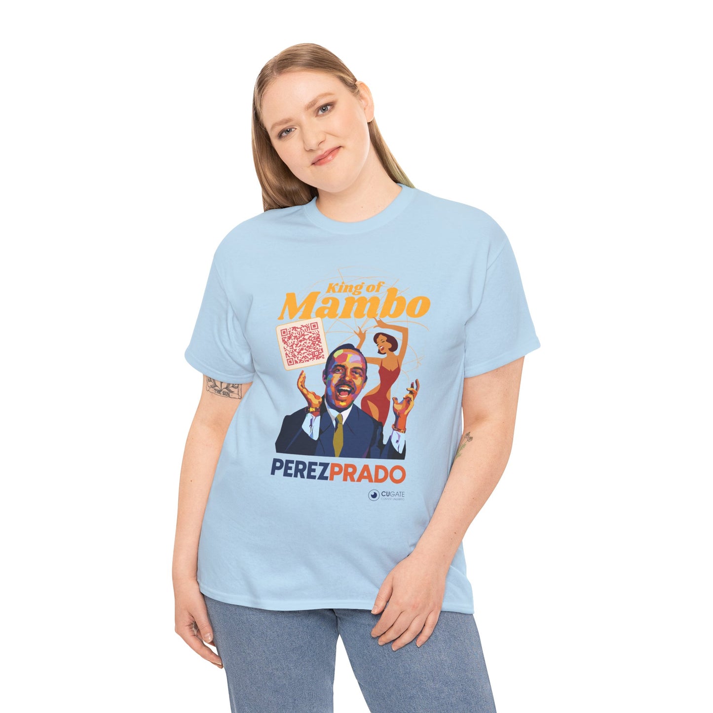 Mambo T-Shirt - Prado Vive T-Shirt, Latin Music T-Shirt (QR-Playlist Included), Latin Music Shirt, Perez Prado Tee