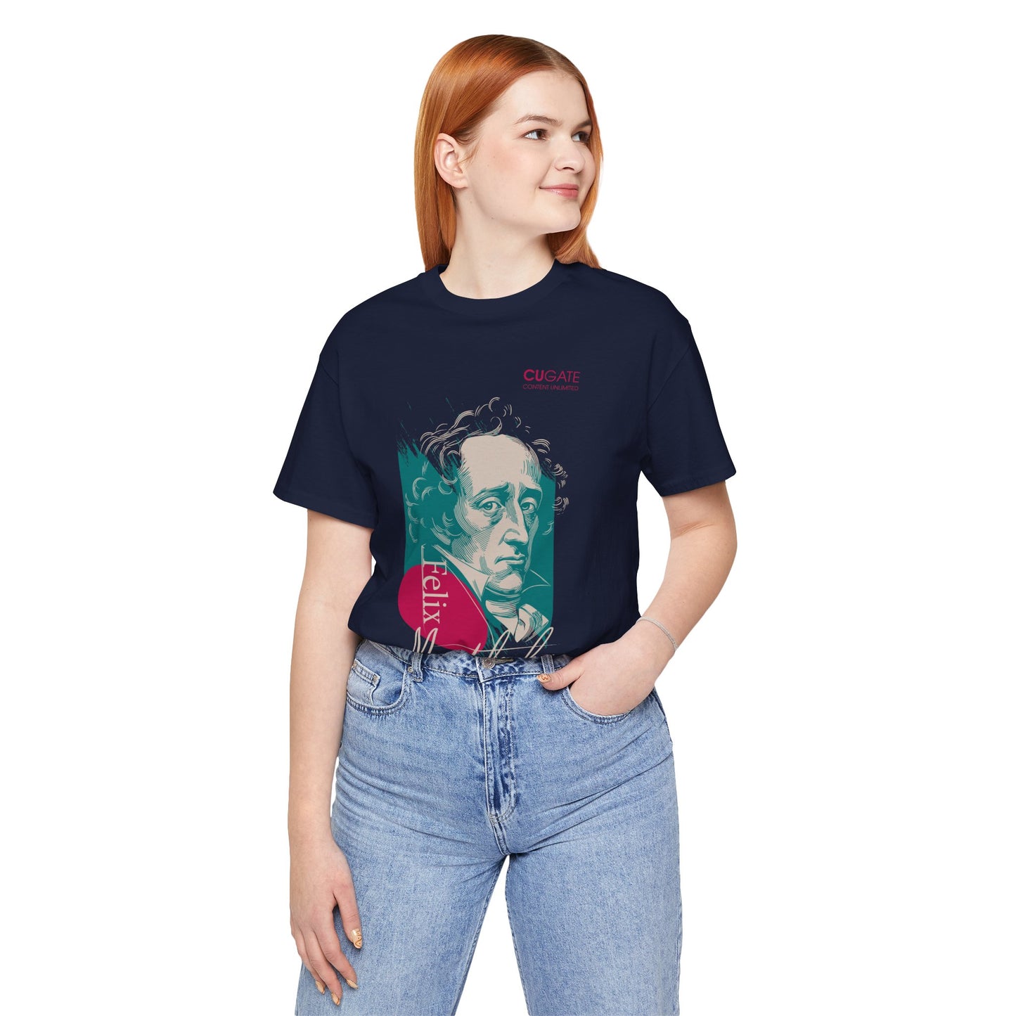 Felix Mendelssohn T-Shirt (Dark): Mendelssohn's Classical Music T-Shirt, Mendelssohn Shirt, Felix Mendelssohn Gift, Mendelssohn Tribute Tee