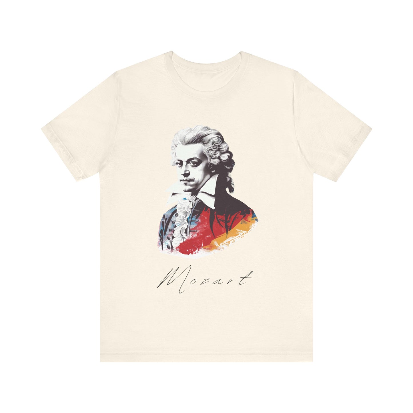 Mozart White T-Shirt - Comfy and Classy Wolfgang Amadeus Mozart T-Shirt