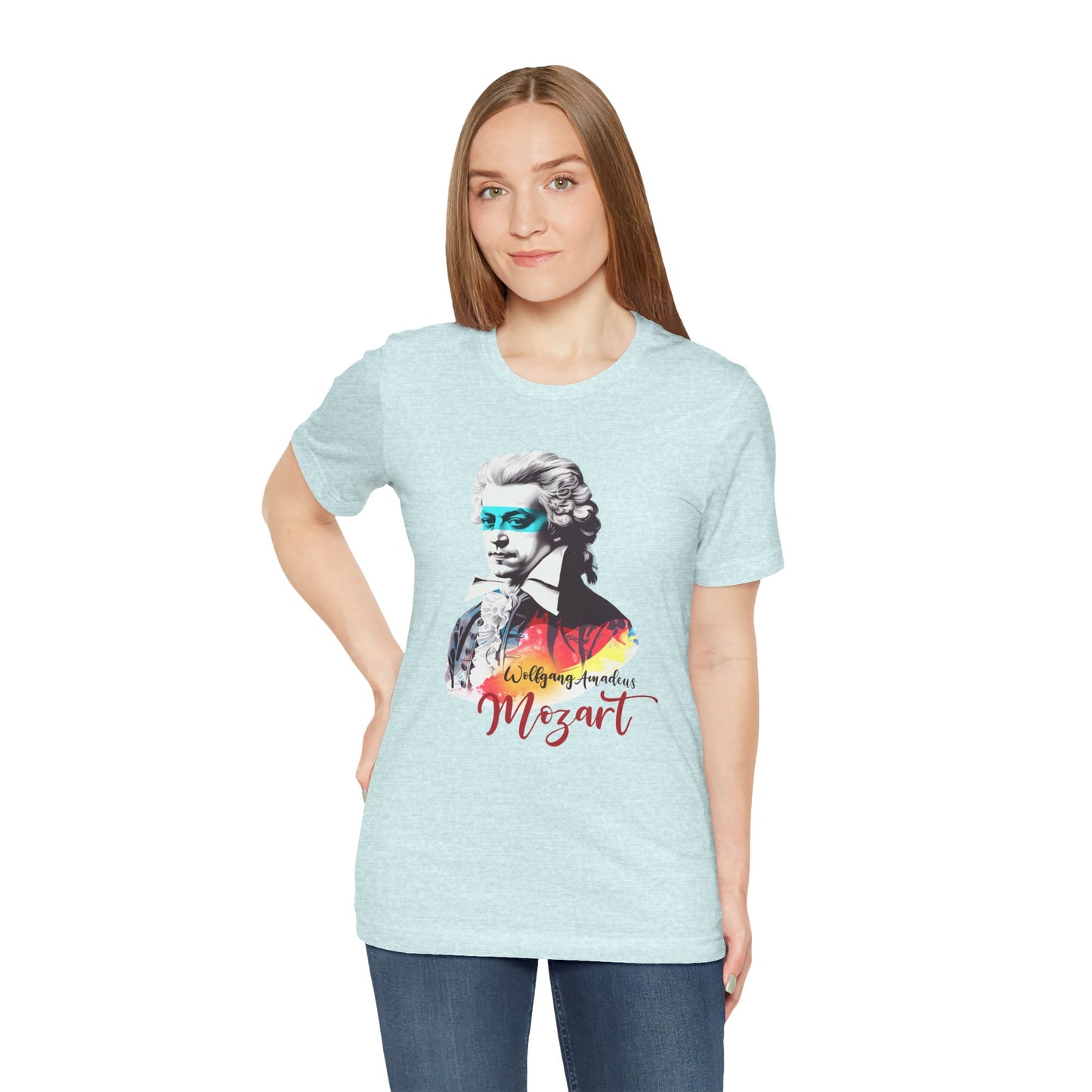 Mozart Mask: Classical Music T-Shirt, Mozart Shirt, Wolfgang Amadeus Mozart Gift, Mozart Tribute Tee