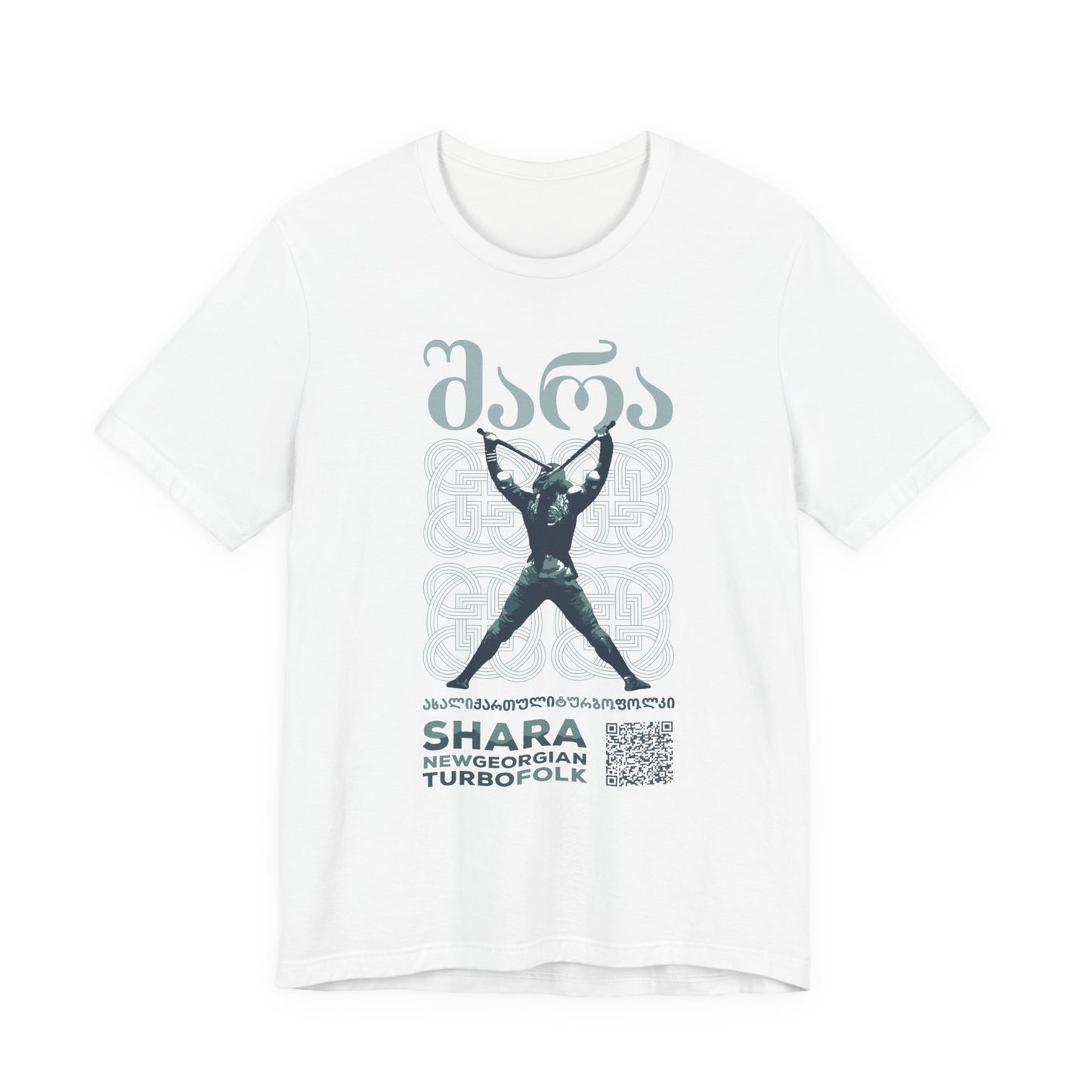 Shara Band T-Shirt - Georgian Turbo Folk (QR), Georgian Folk Music Shirt, Georgian Playlist Shirt