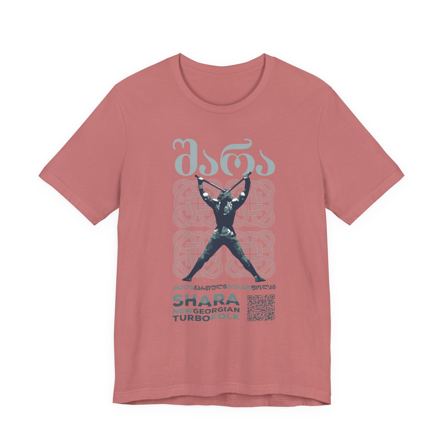 Shara Band T-Shirt - Georgian Turbo Folk (QR), Georgian Folk Music Shirt, Georgian Playlist Shirt