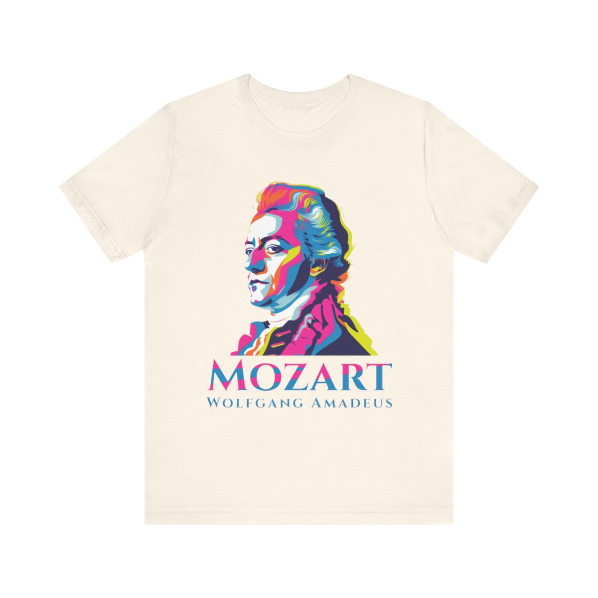 Wolfgang Amadeus Mozart T-Shirt Latin Music T-Shirt Gift for Mozart Lovers, Gift for Classical Music Lovers Mozart Printed T-Shirt