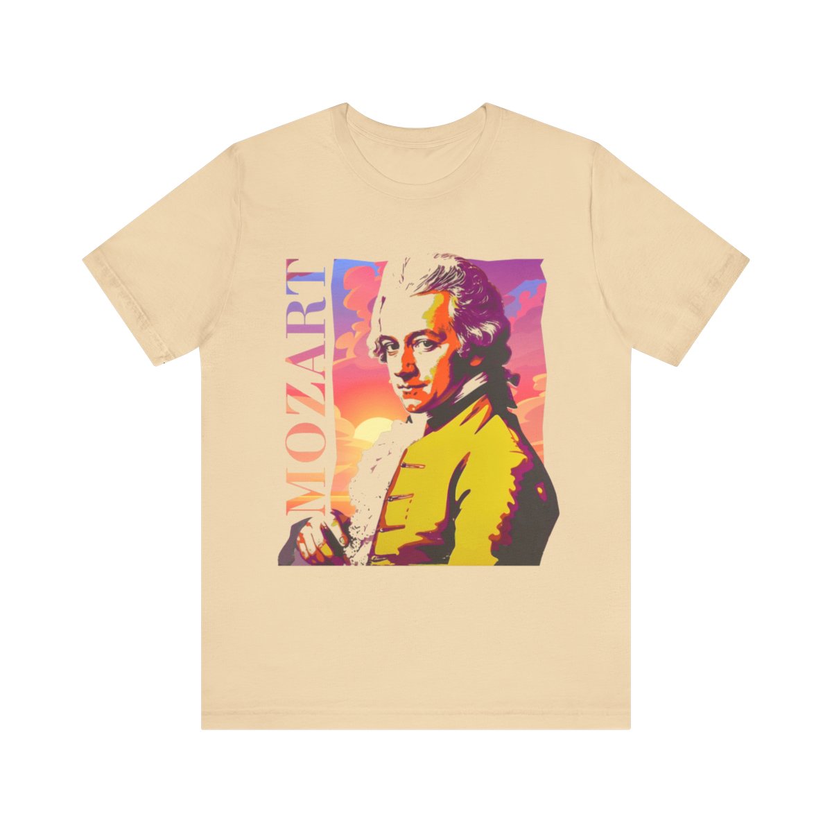 Wolfgang Amadeus Mozart T-Shirt Latin Music T-Shirt Gift for Mozart Lovers, Gift for Classical Music Lovers Mozart Printed T-Shirt