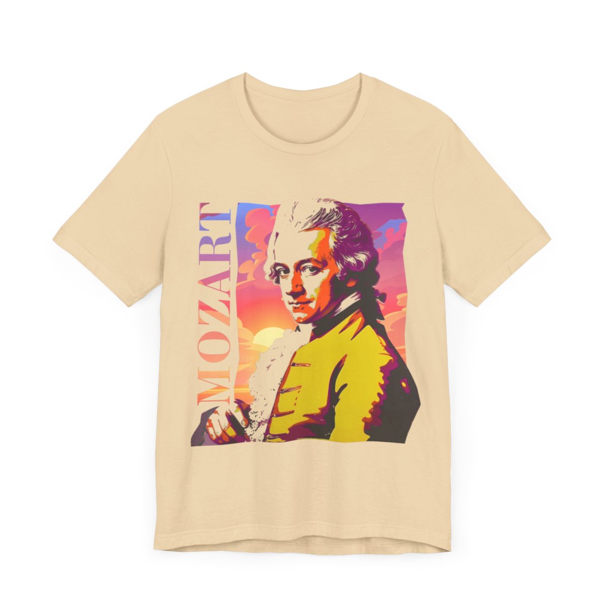Wolfgang Amadeus Mozart T-Shirt Latin Music T-Shirt Gift for Mozart Lovers, Gift for Classical Music Lovers Mozart Printed T-Shirt