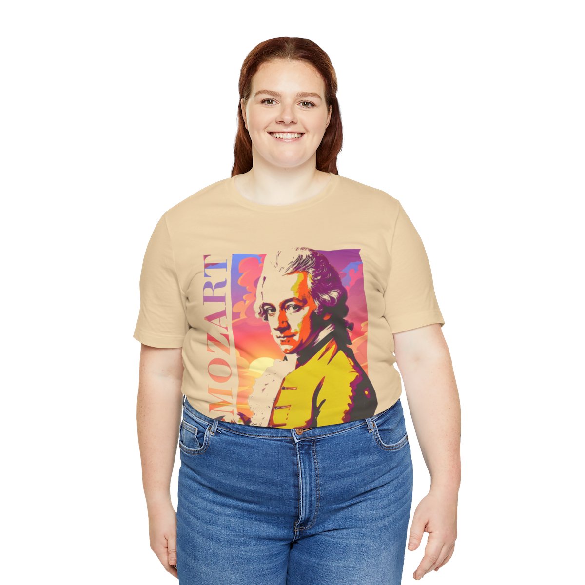 Wolfgang Amadeus Mozart T-Shirt Latin Music T-Shirt Gift for Mozart Lovers, Gift for Classical Music Lovers Mozart Printed T-Shirt