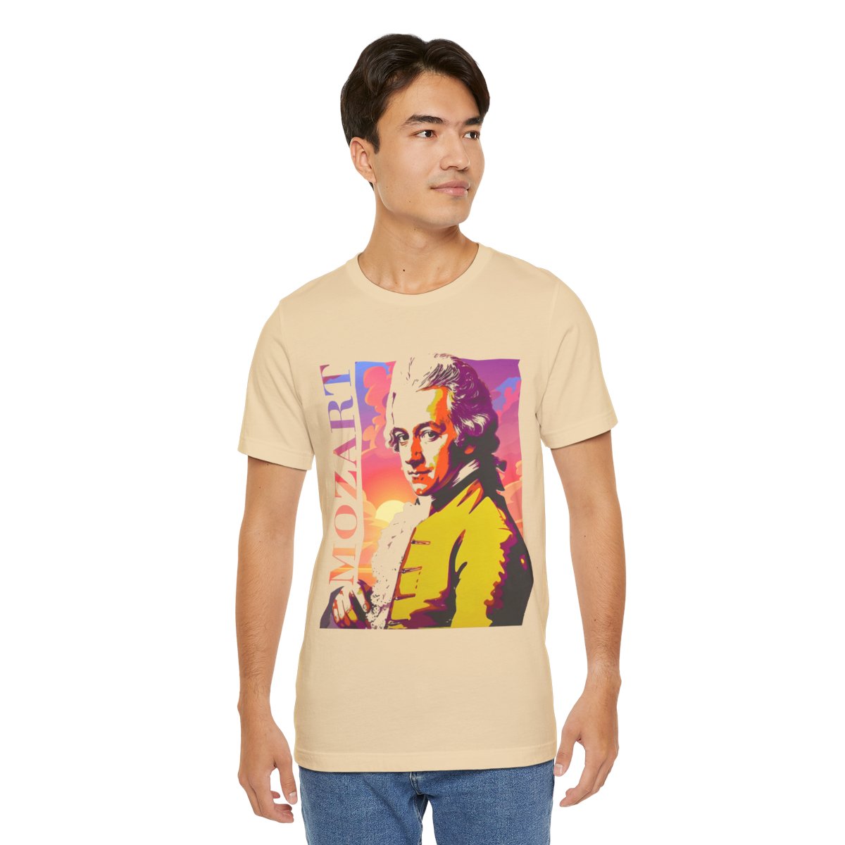 Wolfgang Amadeus Mozart T-Shirt Latin Music T-Shirt Gift for Mozart Lovers, Gift for Classical Music Lovers Mozart Printed T-Shirt