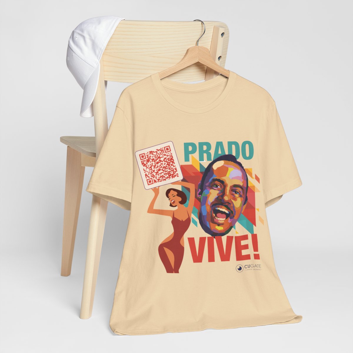 Mambo - Prado Vive T-Shirt, Mambo T-Shirt Latin Music T-Shirt (QR-Playlist Included)