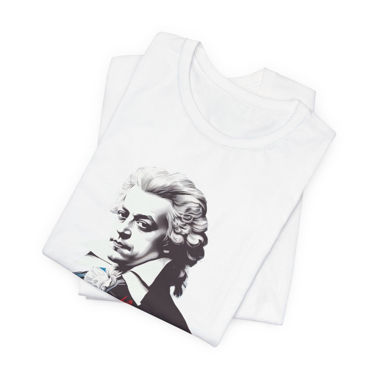 Mozart White T-Shirt - Handwriting Mozart Printed T-Shirt, Wolfgang Amadeus Mozart T-Shirt, Classical Music T-Shirt, Music T-Sirt