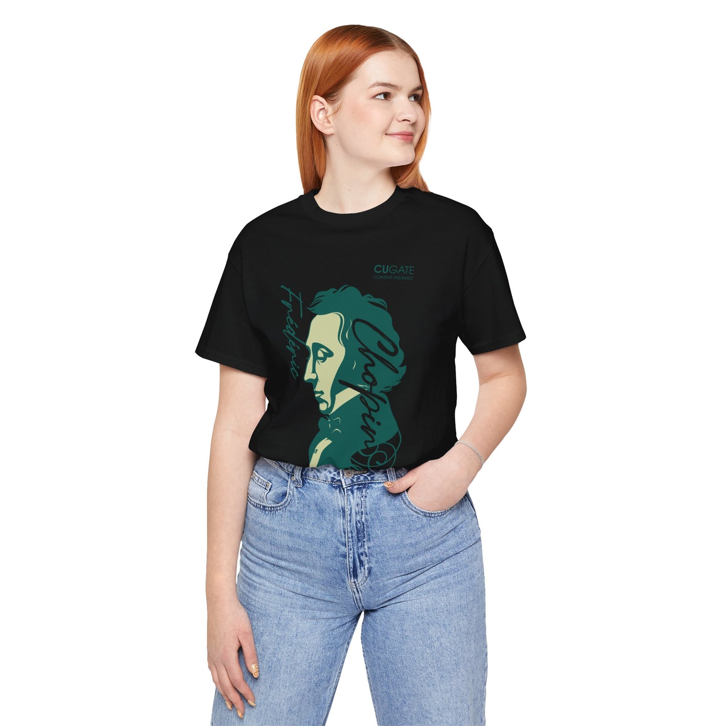 Chopin T-Shirt (Dark): Classical Music T-Shirt, Chopin Shirt, Frédéric Chopin Gift