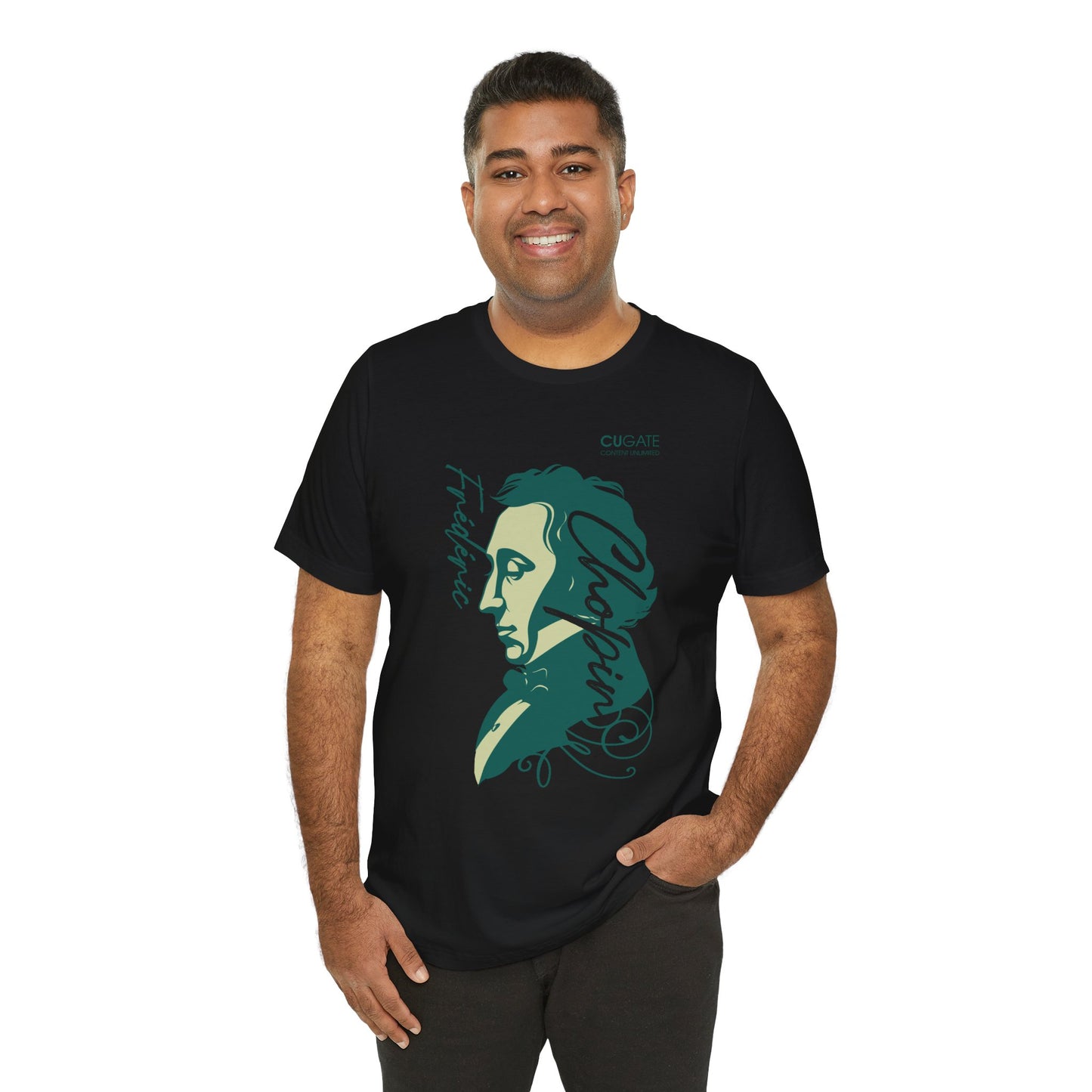 Chopin T-Shirt (Dark): Classical Music T-Shirt, Chopin Shirt, Frédéric Chopin Gift