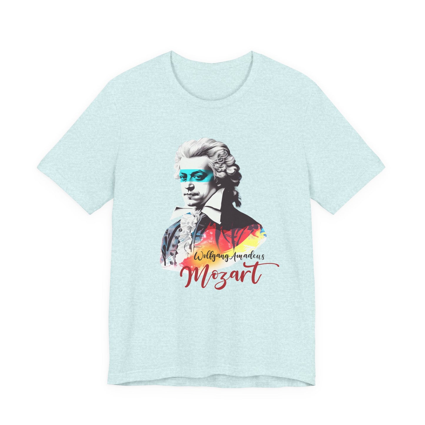 Mozart Mask: Classical Music T-Shirt, Mozart Shirt, Wolfgang Amadeus Mozart Gift, Mozart Tribute Tee