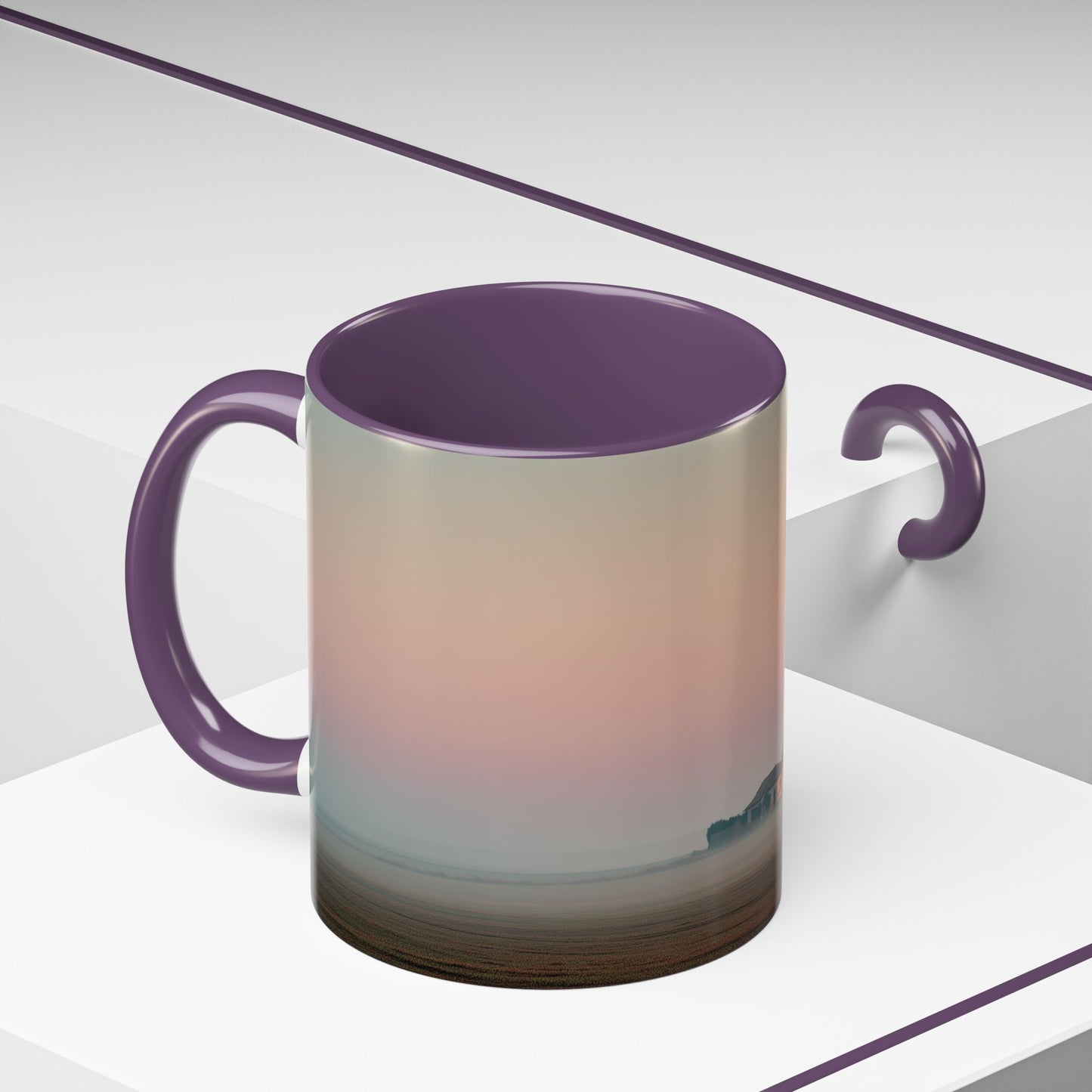 Quiet Mornings Mug (EU) - Classical Music for Relaxation Mug, Peaceful Music Mug, Sunrise Nature Mug