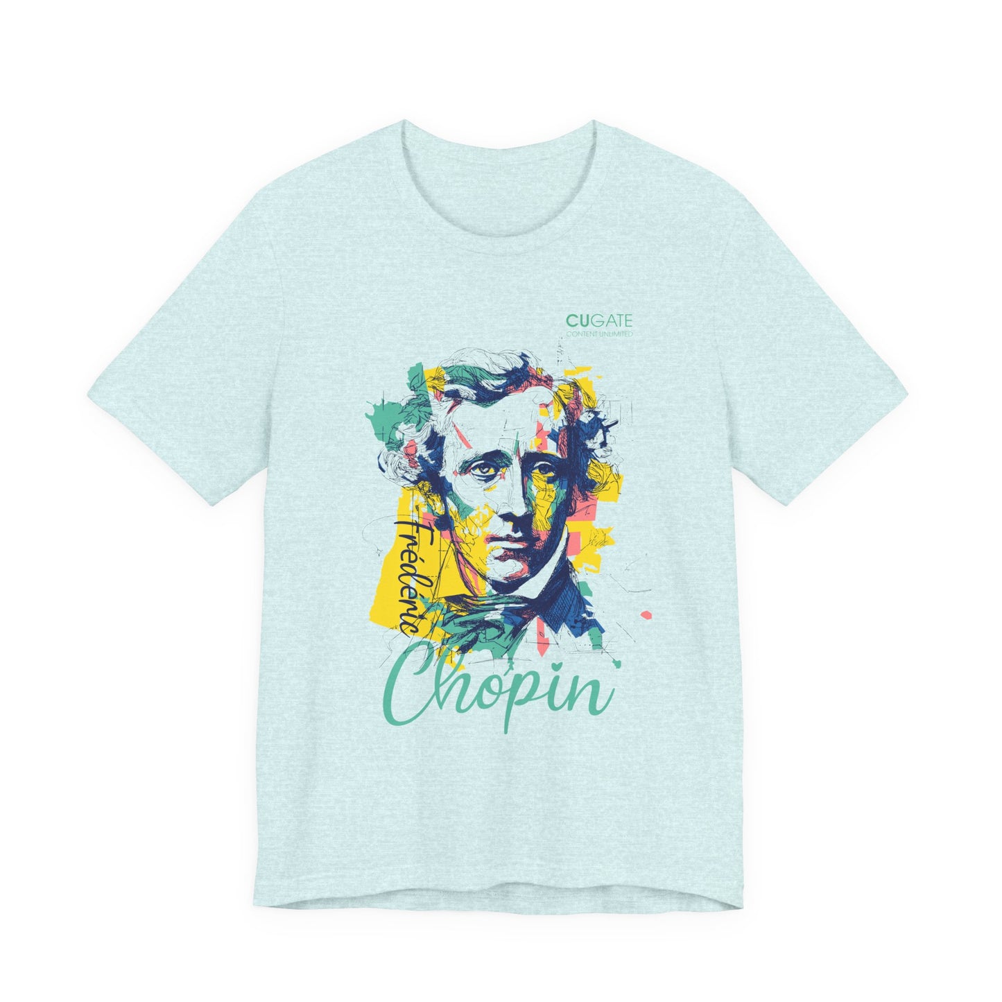 Chopin T-Shirt (Light): Classical Music T-Shirt, Chopin Shirt, Frédéric Chopin Gift
