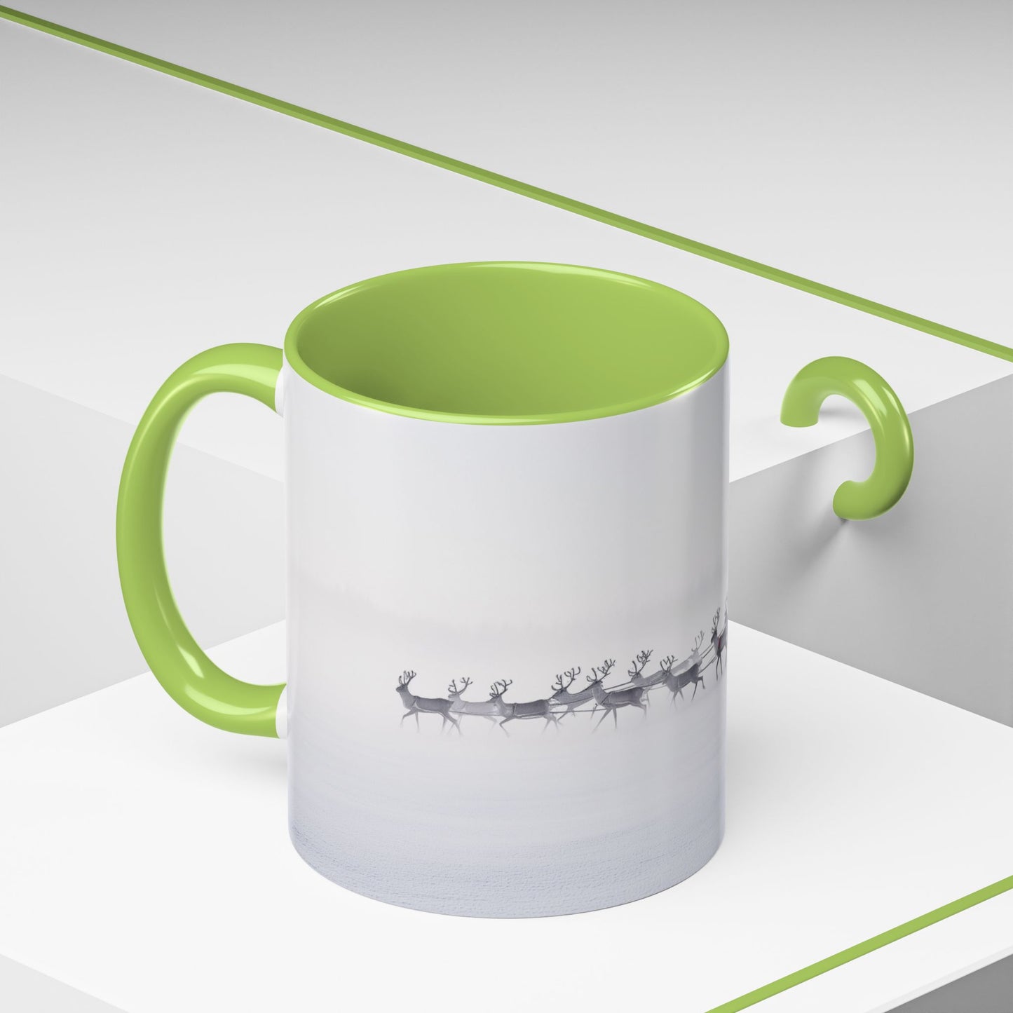 Christmas with Tchaikovsky Mug (EU)- Santa Sleigh Mug, Reindeer Mug, Santa Mug, Tchaikovsky Mug, Winter Mug, North Pole Mug