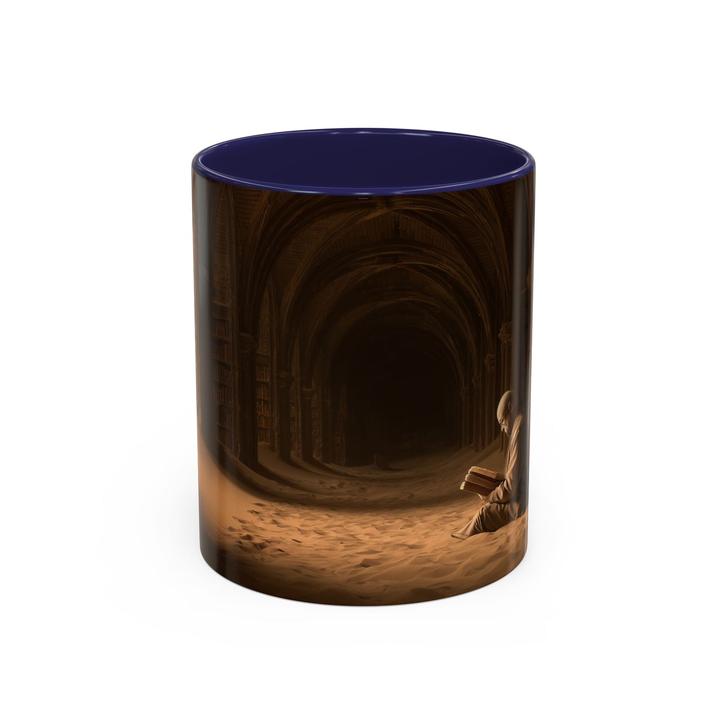 Deep Focus Mug (USA) - Classical Music for Thinking Mug, Peaceful Library Mug, Nature Library Mug, Apocalyptic Library Mug
