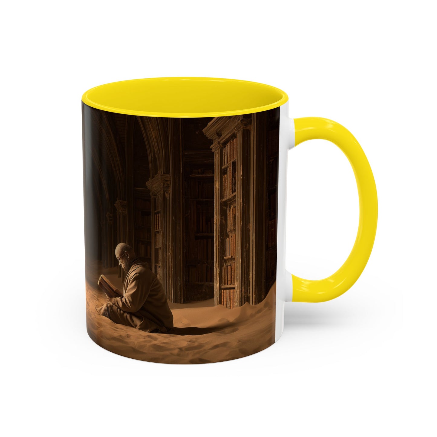 Deep Focus Mug (USA) - Classical Music for Thinking Mug, Peaceful Library Mug, Nature Library Mug, Apocalyptic Library Mug