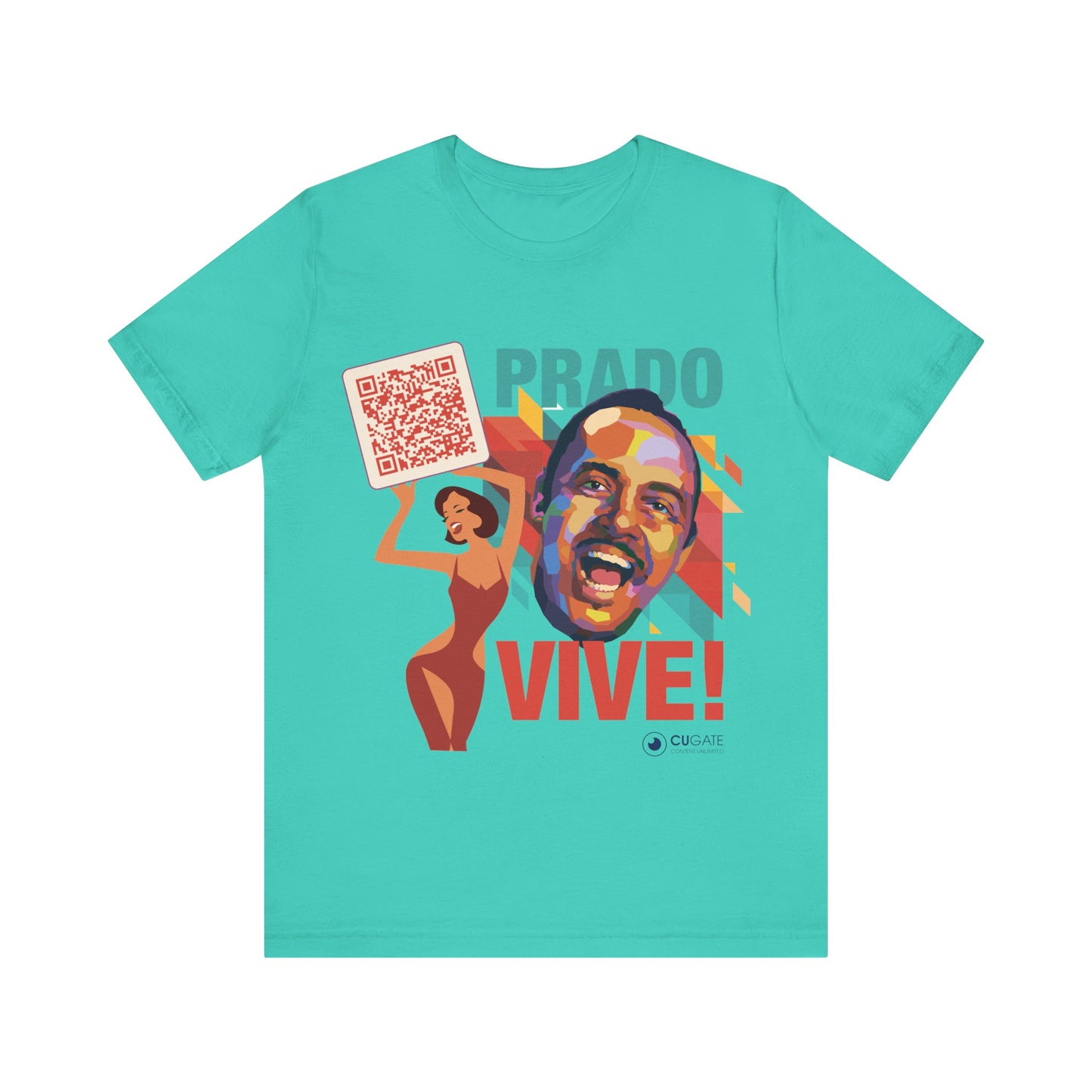 Prado Vive T-Shirt, Mambo T-Shirt Latin Music T-Shirt (QR-Playlist Included)