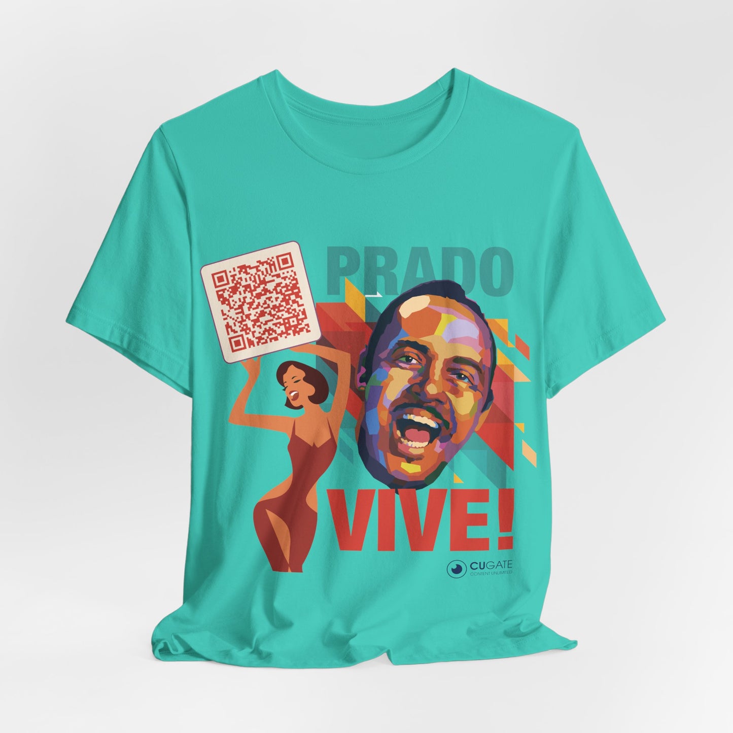 Prado Vive T-Shirt, Mambo T-Shirt Latin Music T-Shirt (QR-Playlist Included)