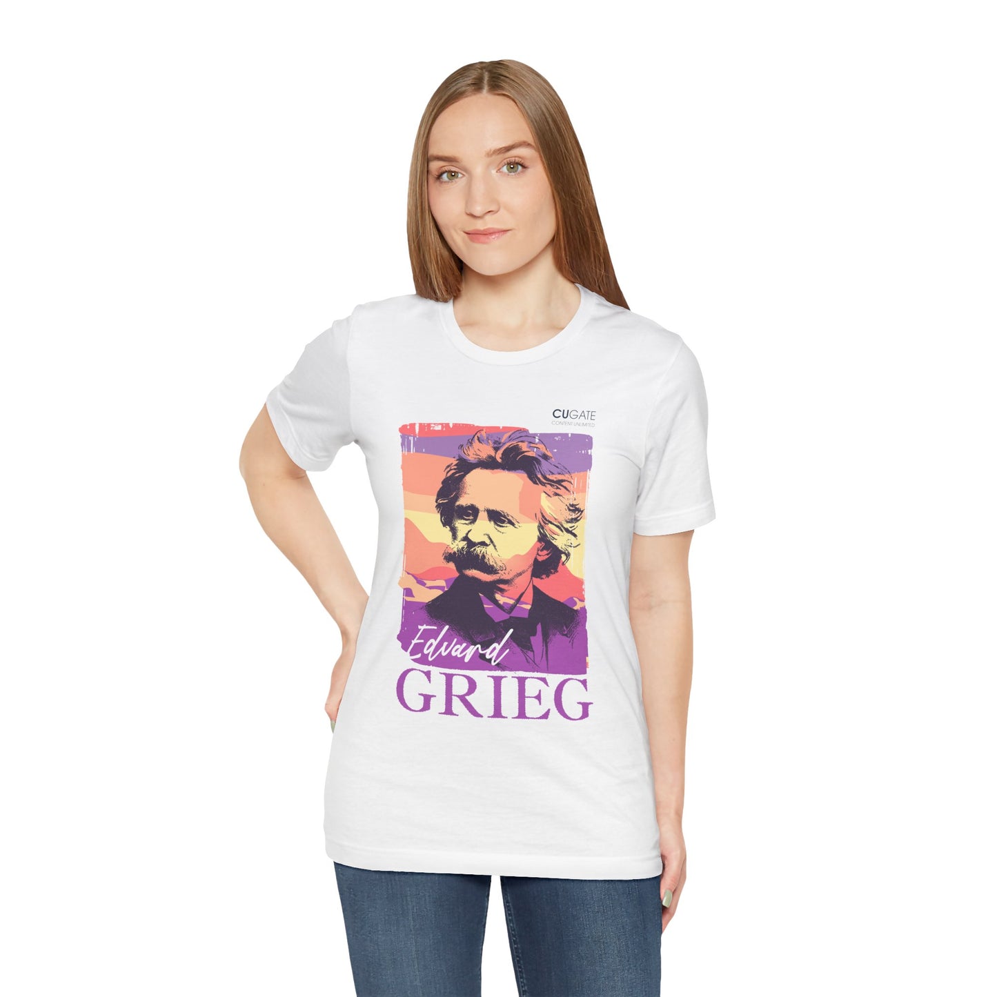 Grieg T-Shirt (Light): Classical Music T-Shirt, Grieg Shirt, Music T-Shirt Gift, Norwegian Folk Music Tee, Scandinavian Classic Music Shirt